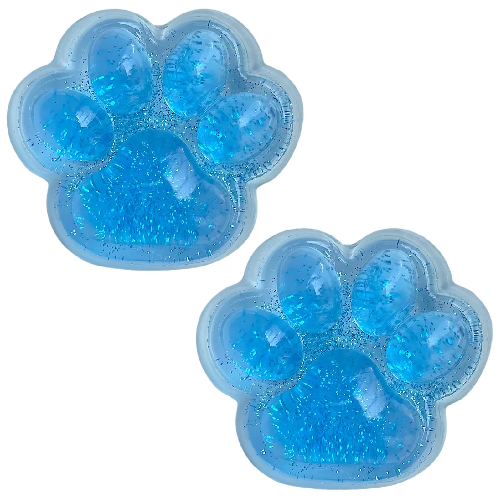 Taba Squishy Cat Paw,Soft and Stress-Relief Squishy Cat Toy,Fun Cat Squishy for Relaxation (Blue)