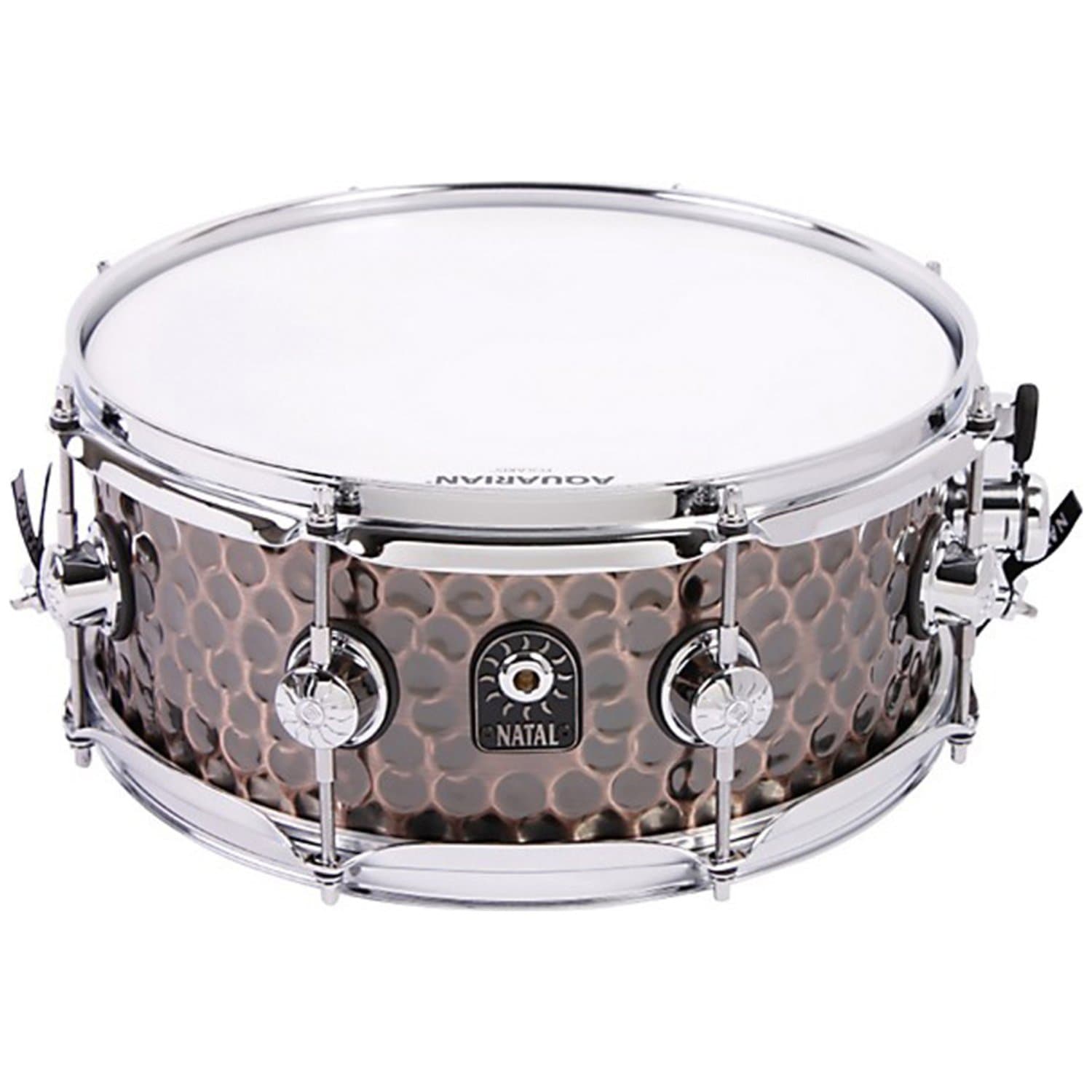 Natal M-SD-HH-DC35 13 x 5.5 Hammered Dark Copper Snare Drum