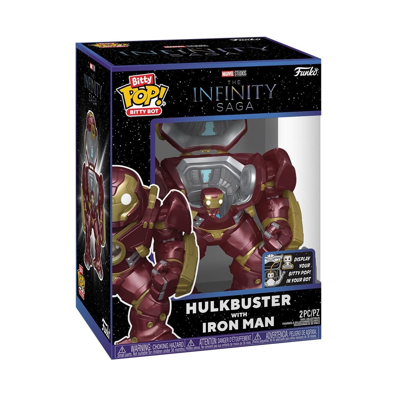 Bitty Bots: Marvel - Hulkbuster with Iron Man - Collectable Vinyl Figure - Gift Idea - Official Merchandise - Toys For Kids & Adults - Model Figure for Collectors and Display