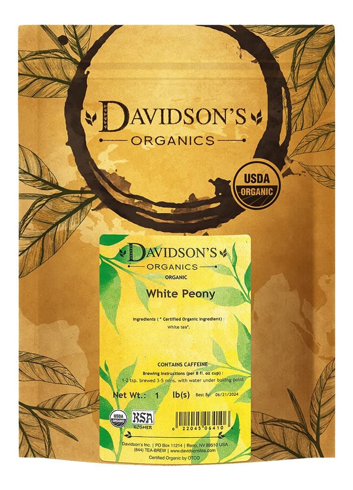 Davidson's Tea Bulk, White Peony, 16-Ounce Bag