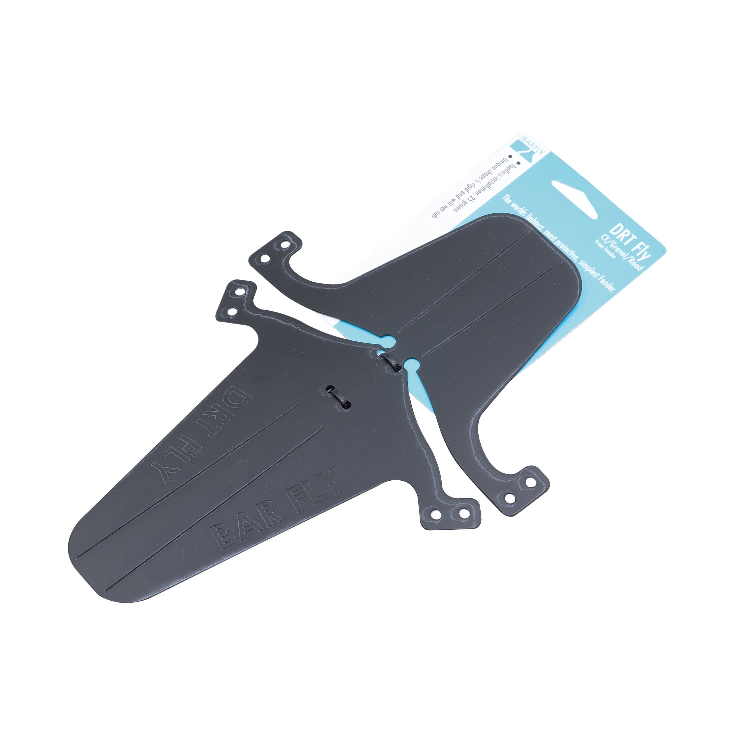 Tate Labs Bar Fly DRT Fly Front Mudguard For CX & Gravel Bike Tools Free Black