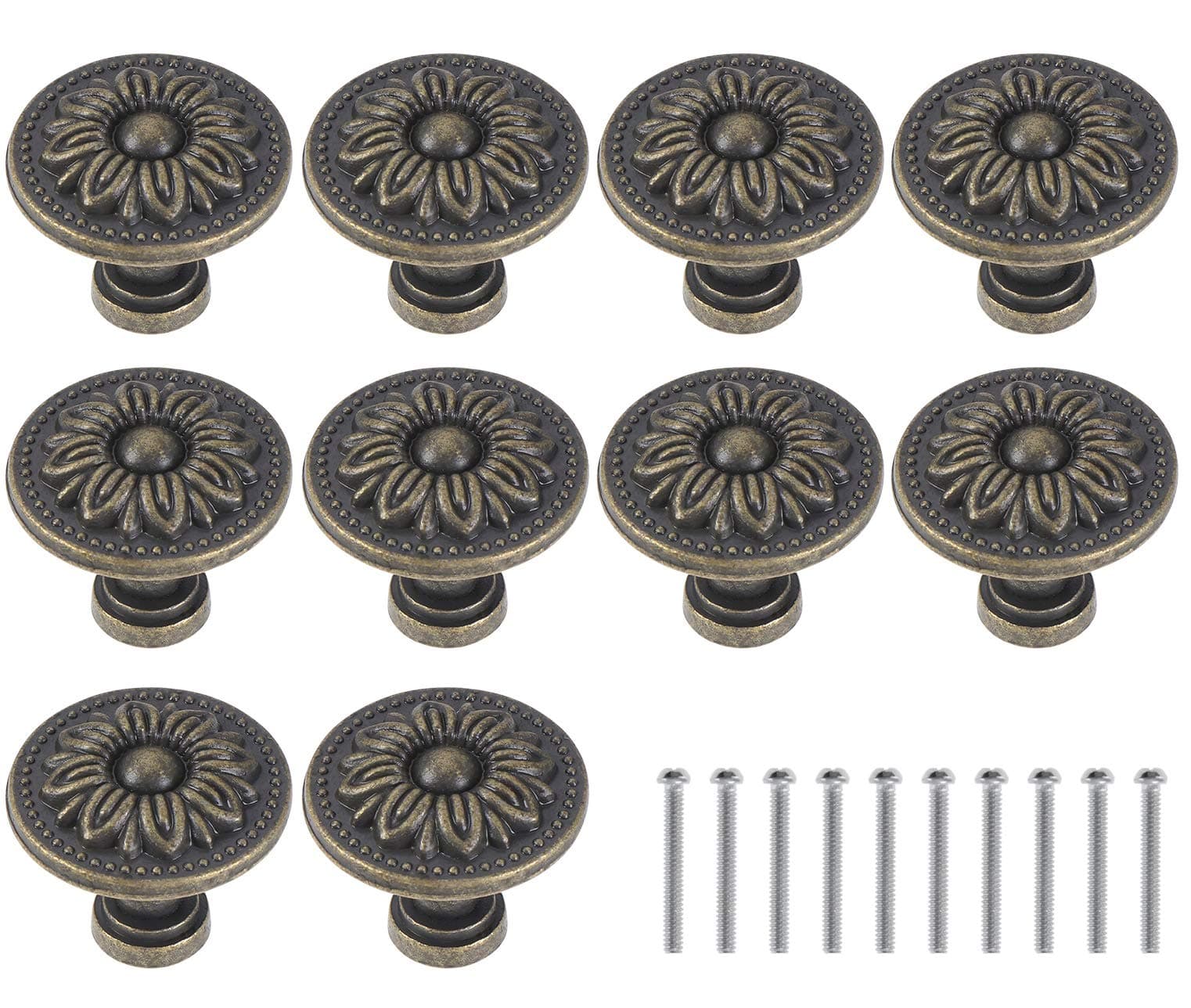 Antique Flower Shape Cabinet Knobs