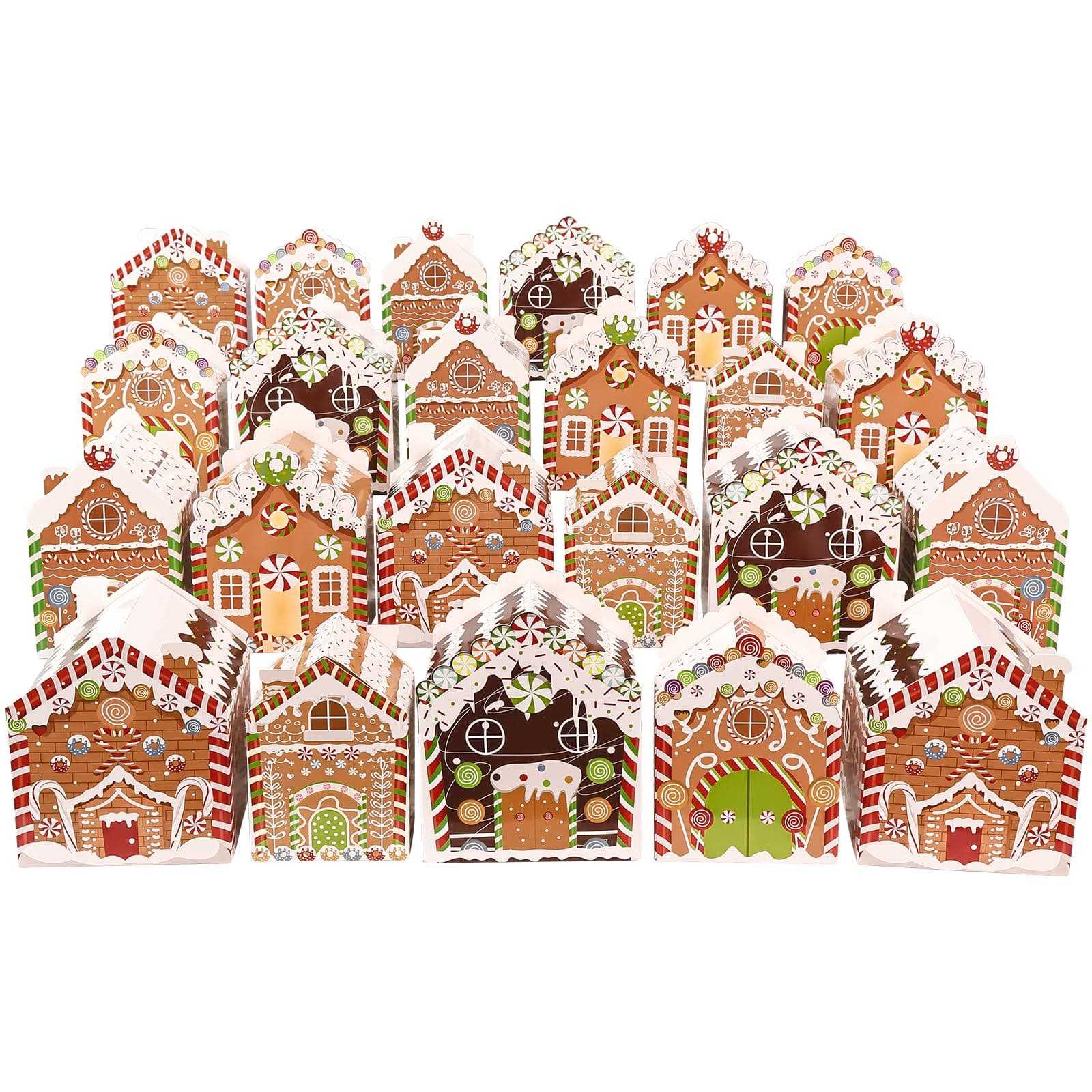 Empty Advent Calendars to Fill Christmas Advent Calendar Boxes 24 Days Christmas Countdown Calendar for Kids Adults Gingerbread House Fillable Advent Calendar