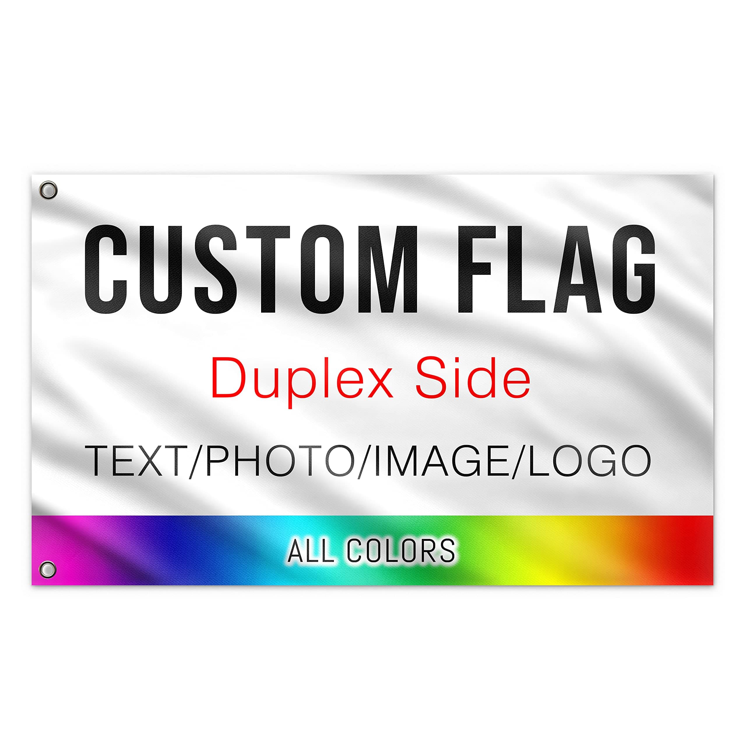 Double Sided Custom flag 5X8 FT - Design Print Your Own Logo/Picture/Photo/Text - Personalized pink Flags Banners - Customized Indoor outdoor decoration Gift 5x8 Foot