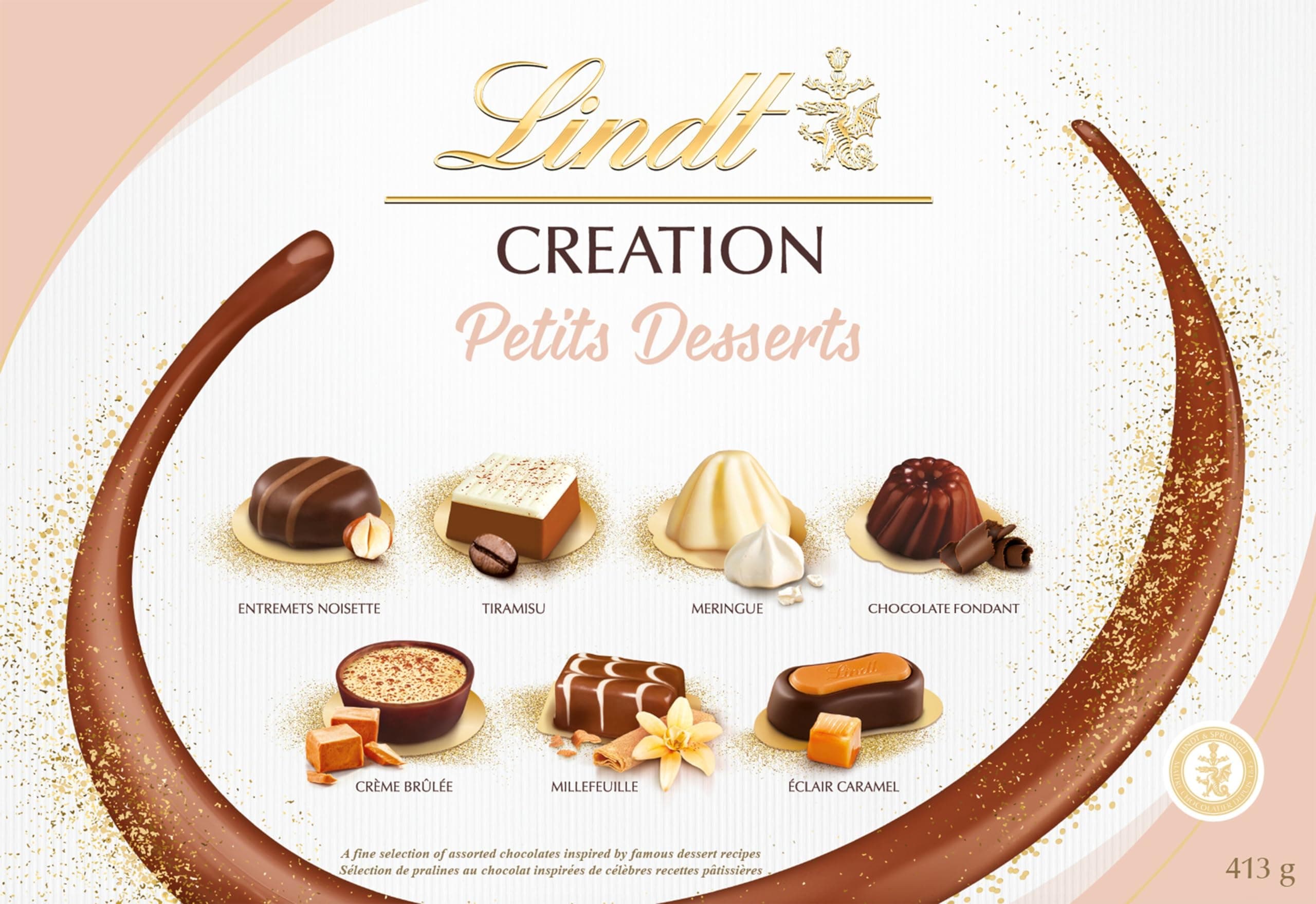 Lindt Creation Dessert, Assorted Chocolate Gift Box, 41 Pieces