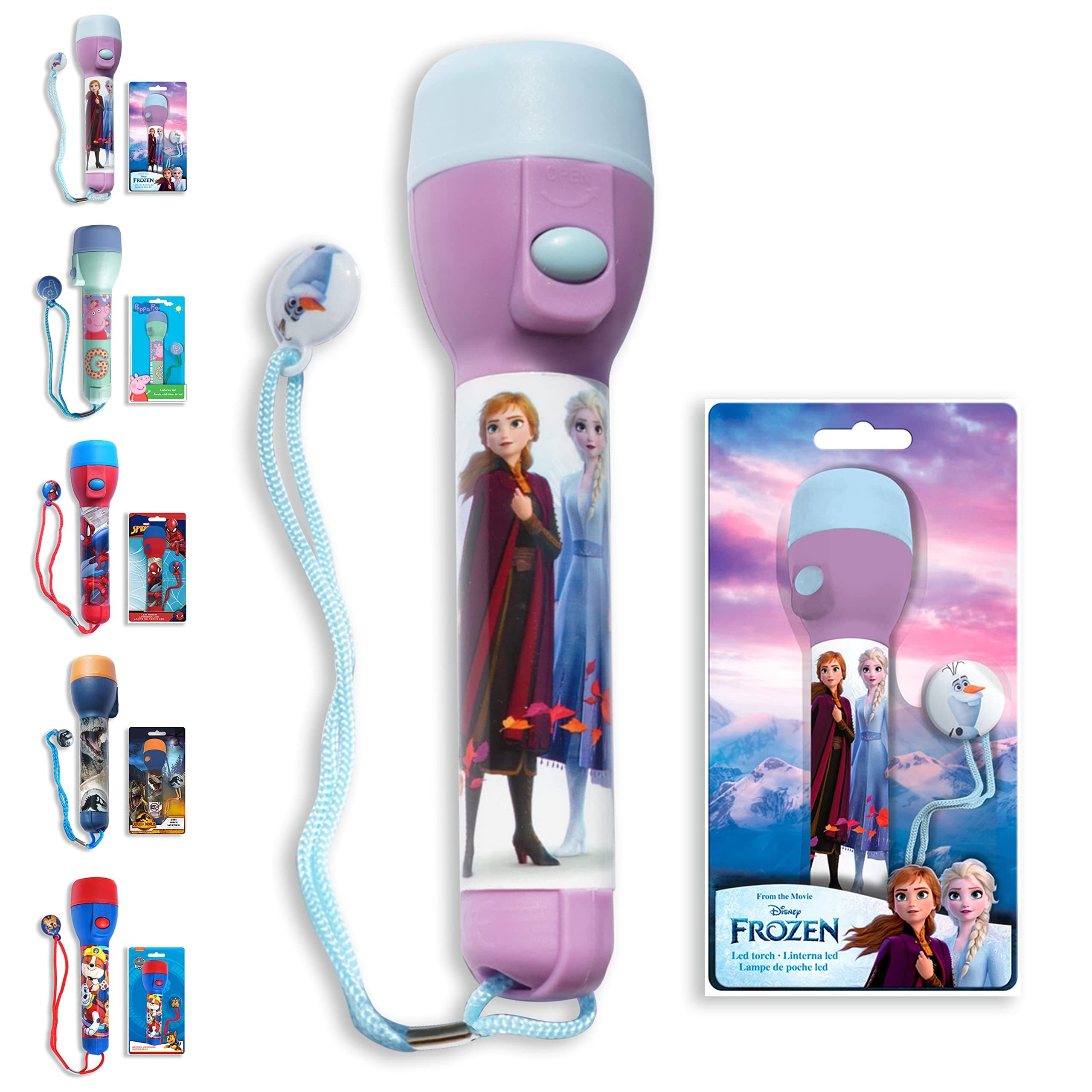 Frozen LED Big Torch, Night Light Torches LED Super Bright for Xmas, Birthday and Thanksgiving Gifts– Plastic Flashlight Gift for Girls | Size-16cm