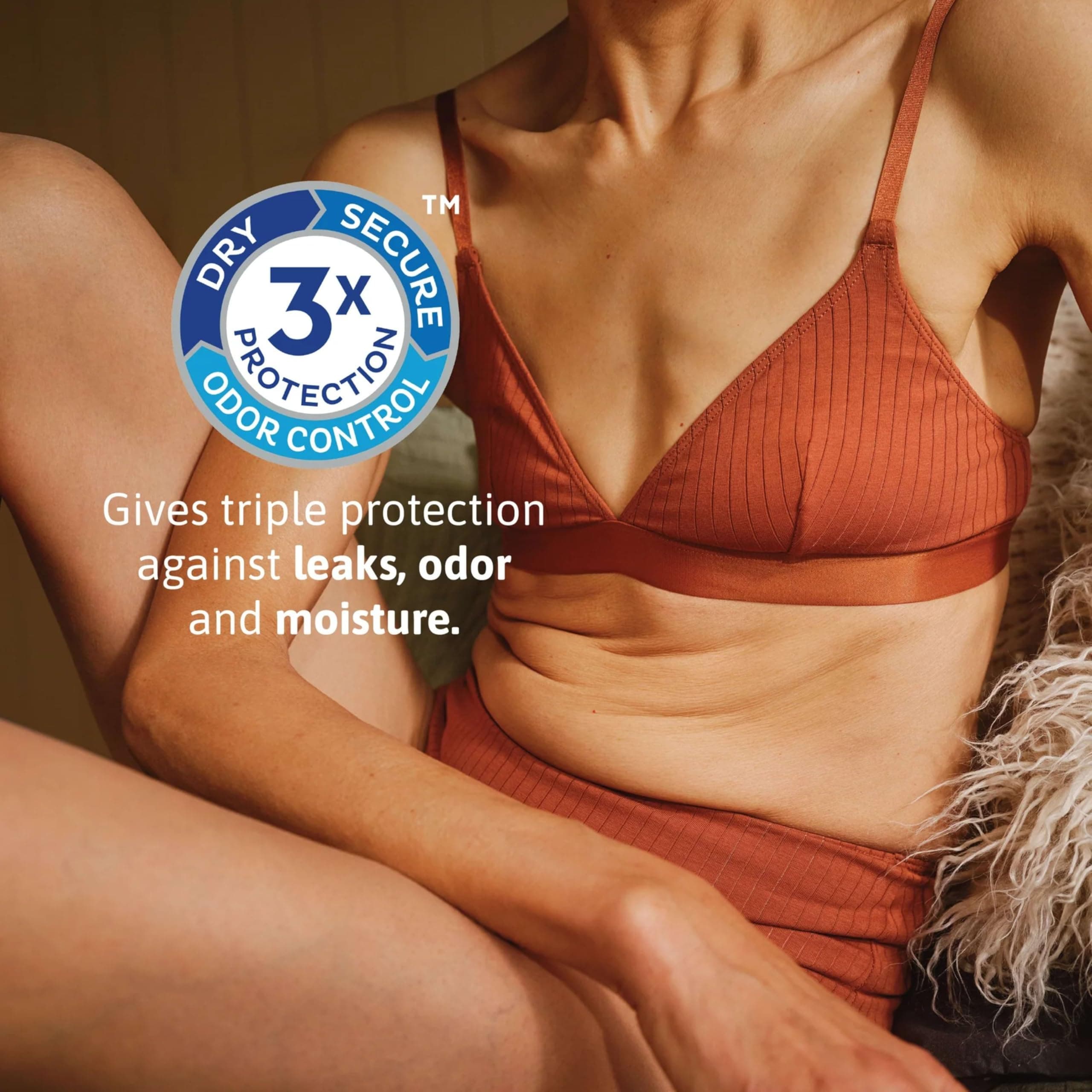 TENA Intimates Ultra Thin Light Bladder Leakage Pads Long Length, White, 24 Count, 144 Count, (Pack of 6)