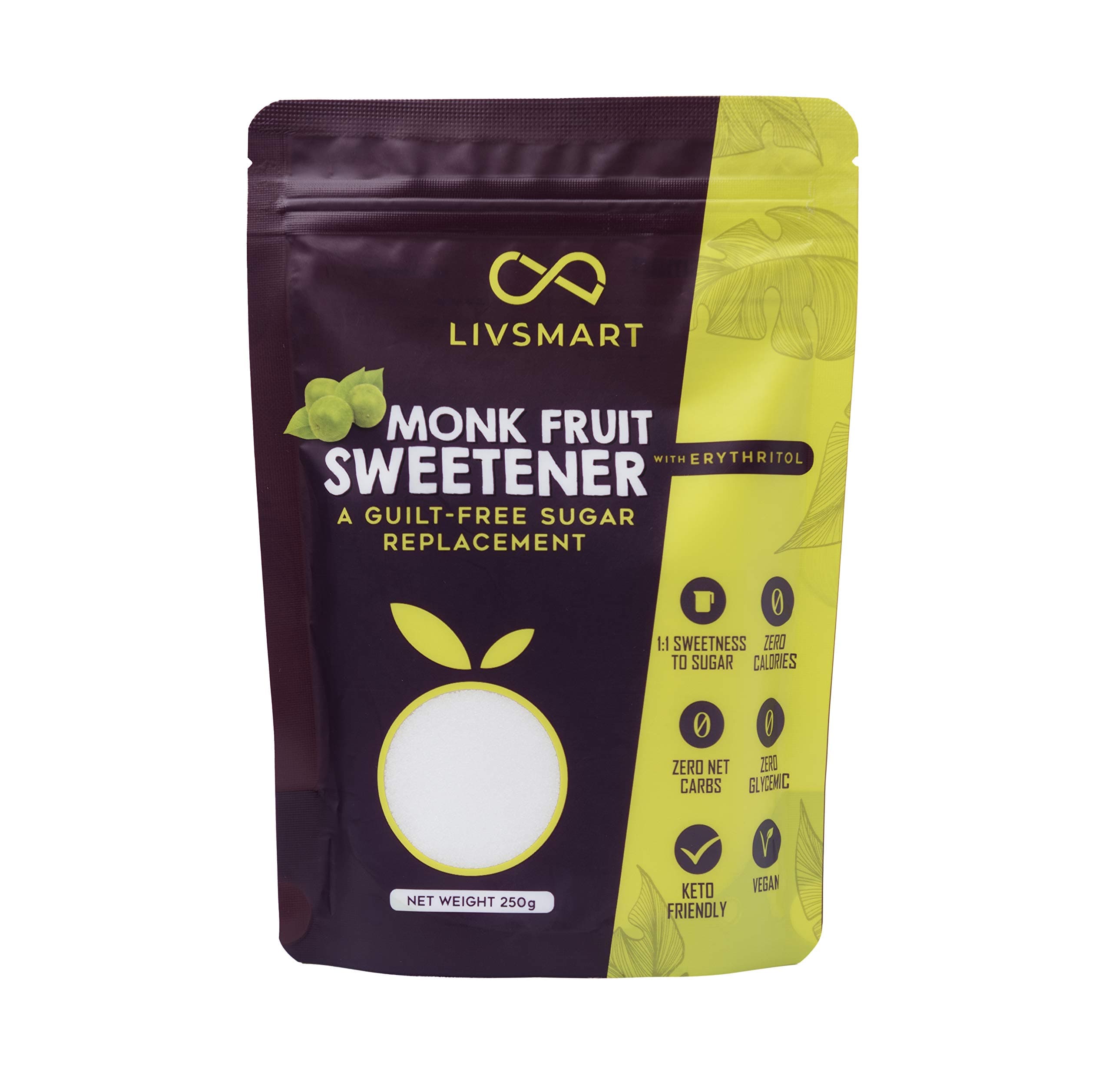 Monk Fruit Sweetener (Keto, Zero Net Carb, Zero Calorie)