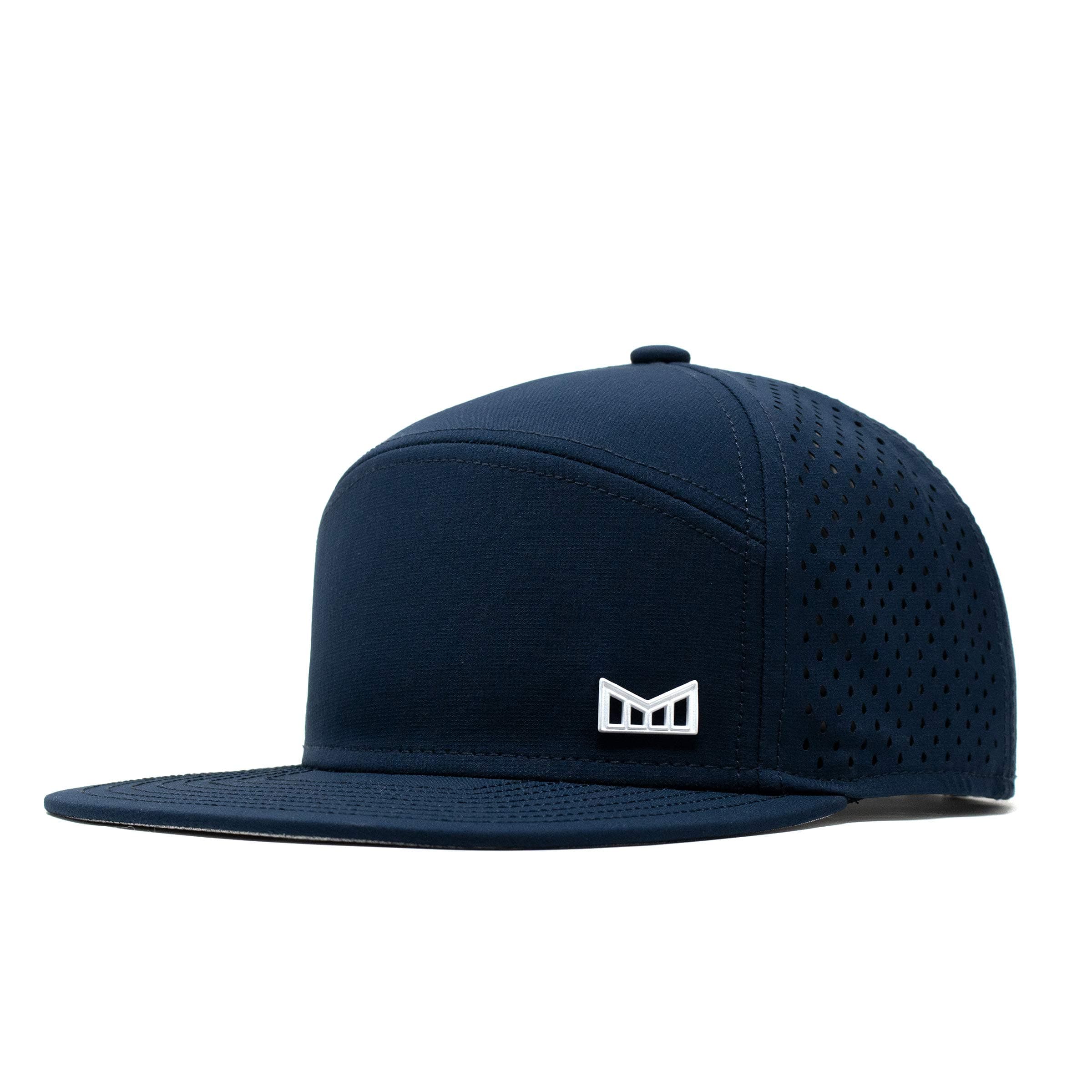 melin Trenches Icon Hydro, Performance Snapback Hat, Water-Resistant Flat Bill Caps for Men & Women, Golf, Running or Workout