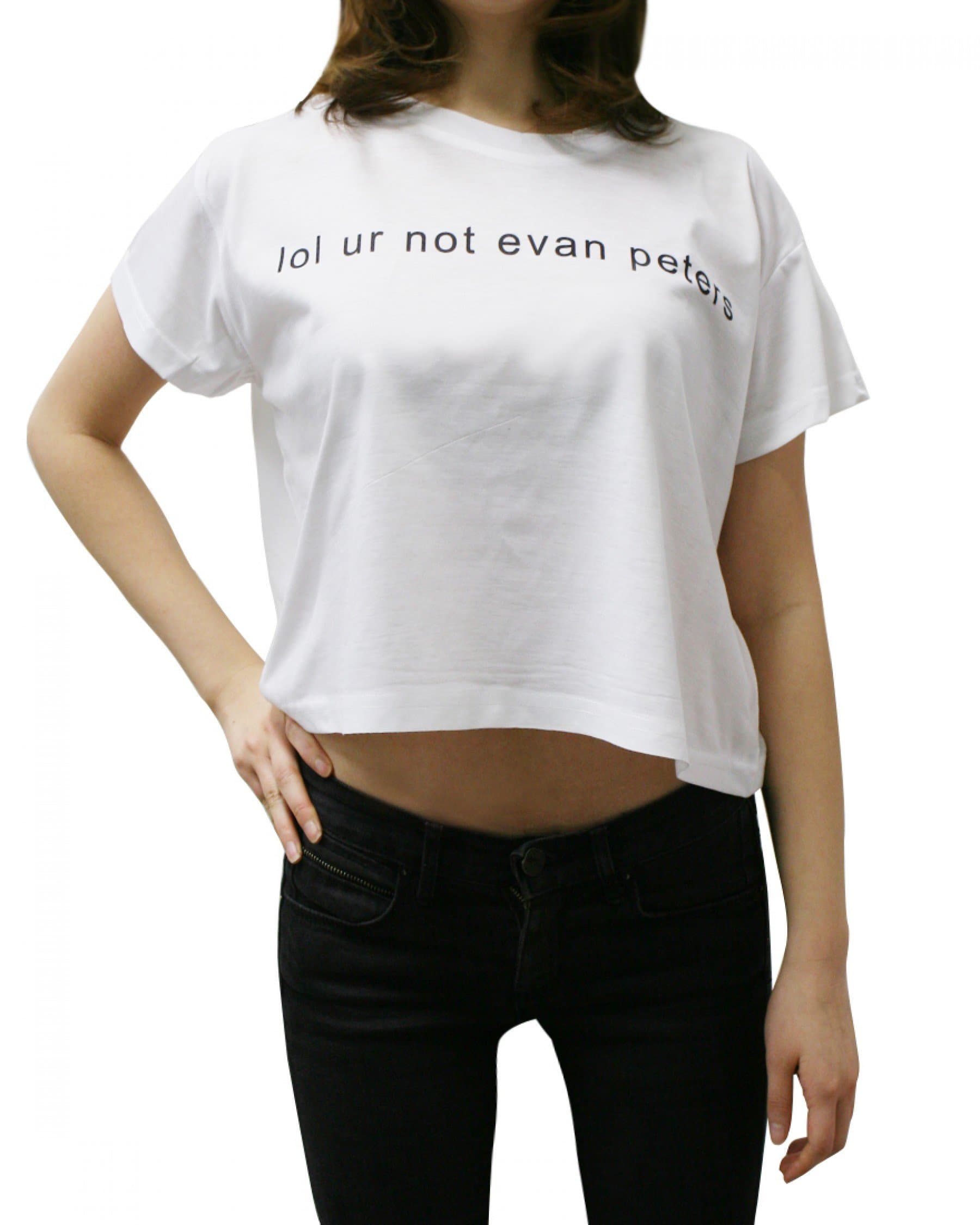Evan Peters Womens Boxer Crop Top