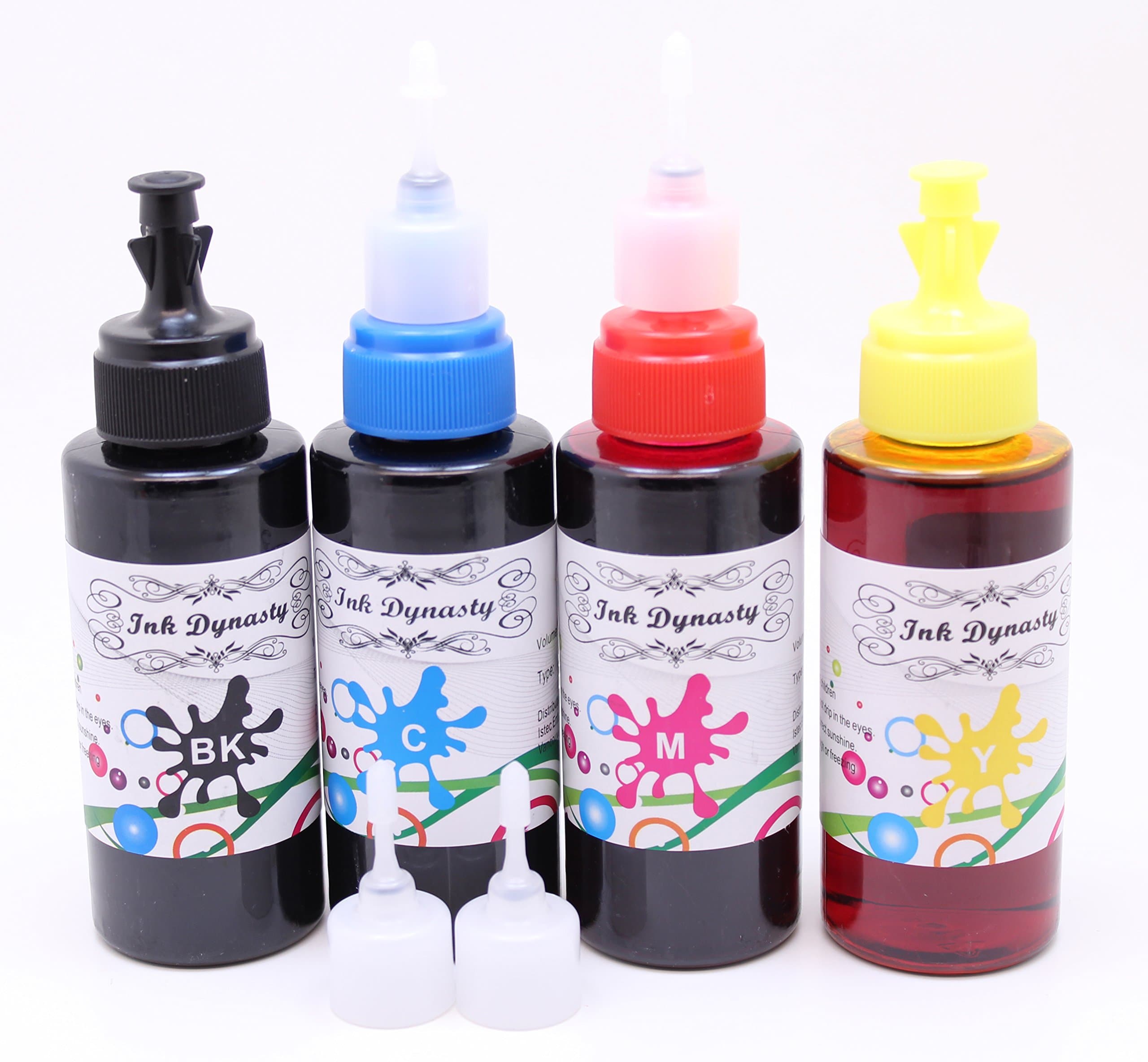 400ML Anti-UV Water Resistant Ink Refill Kit for Refillable cartridge Brother MFC-J6710DW MFC-J6910DW MFC-J825DW LC71 CIS CISS - Black, Cyan, Magenta, Yellow
