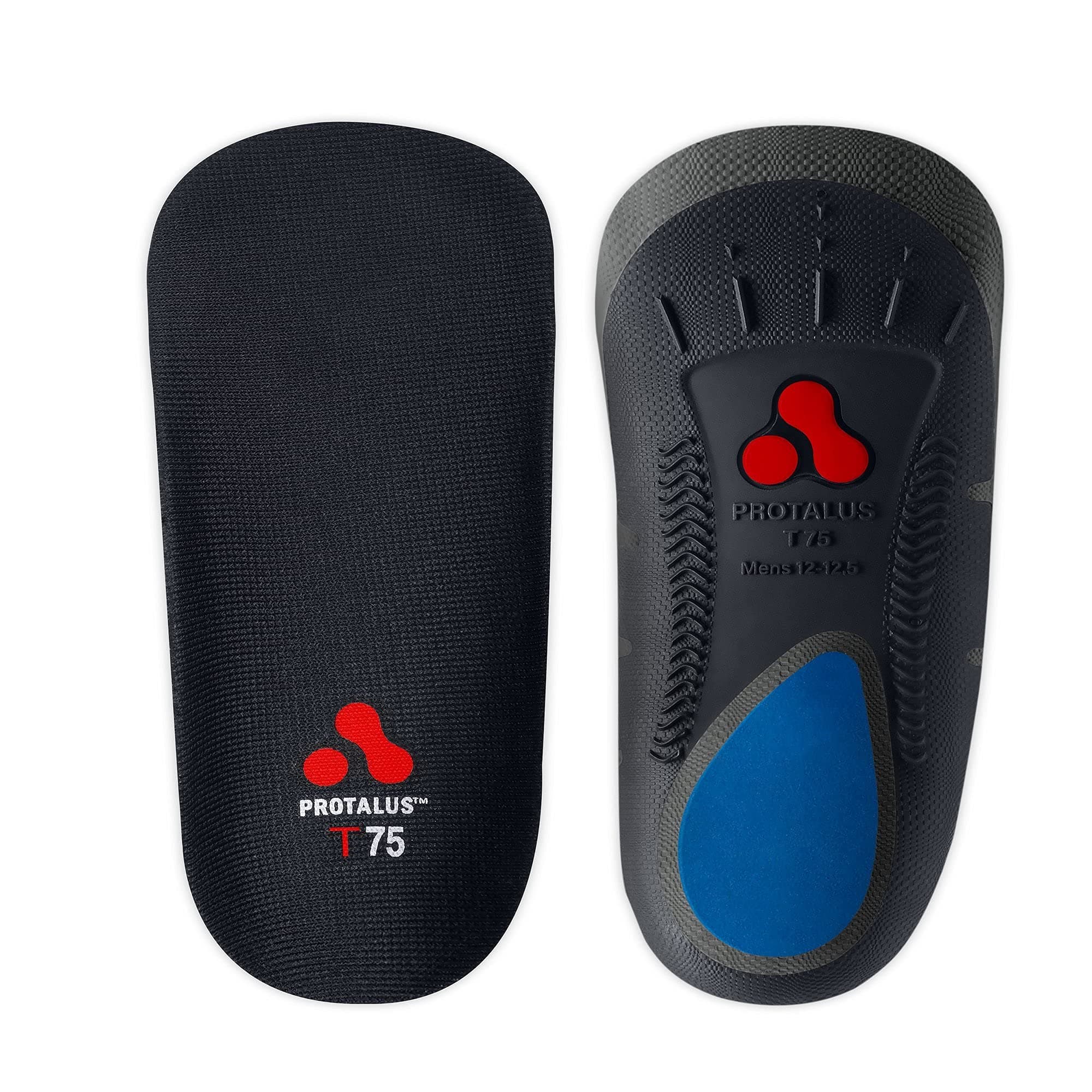 T-75 Thin Series– Patented Stress Relief Add-On Shoe Inserts, Increase Comfort, Anti Fatigue, Alignment Improving Shoe Insoles - for Men Size 5-5.5
