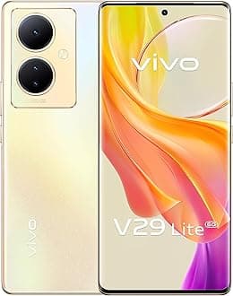 vivo V29 Lite 5G Dual SIM (Dreamy Gold, 12+8GB RAM, 256GB) 120Hz 3D Curved AMOLED Display | 64MP OIS Camera | 44W Charging | NFC | Backpack, Earbuds + 24M extended warranty + 6M Screen Protection