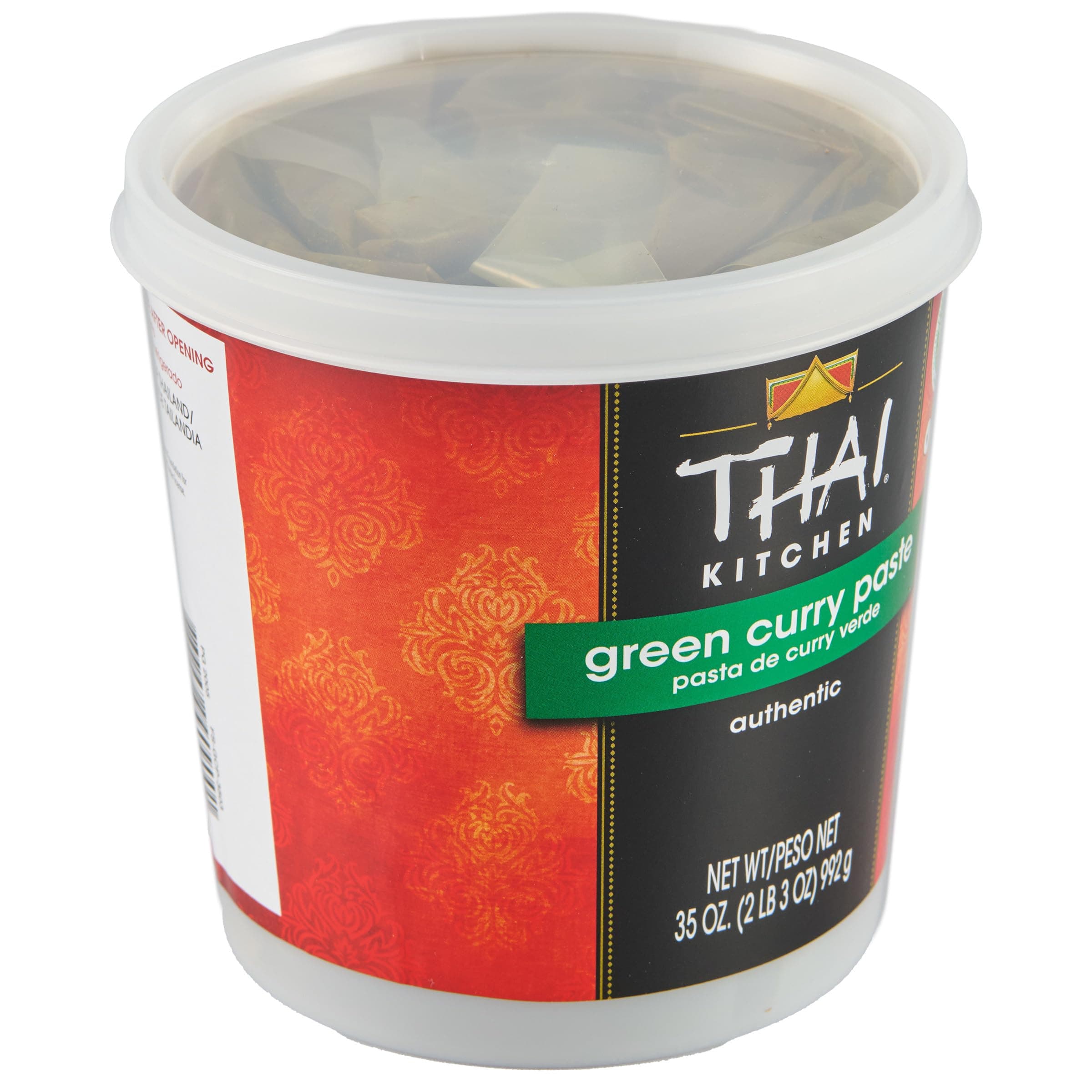 Thai Kitchen Green Curry Paste, 35 oz - One 35 Ounce Tub of Bulk Thai Green Curry Paste, Perfect for Vegetables, Soup Bases, Rice and More