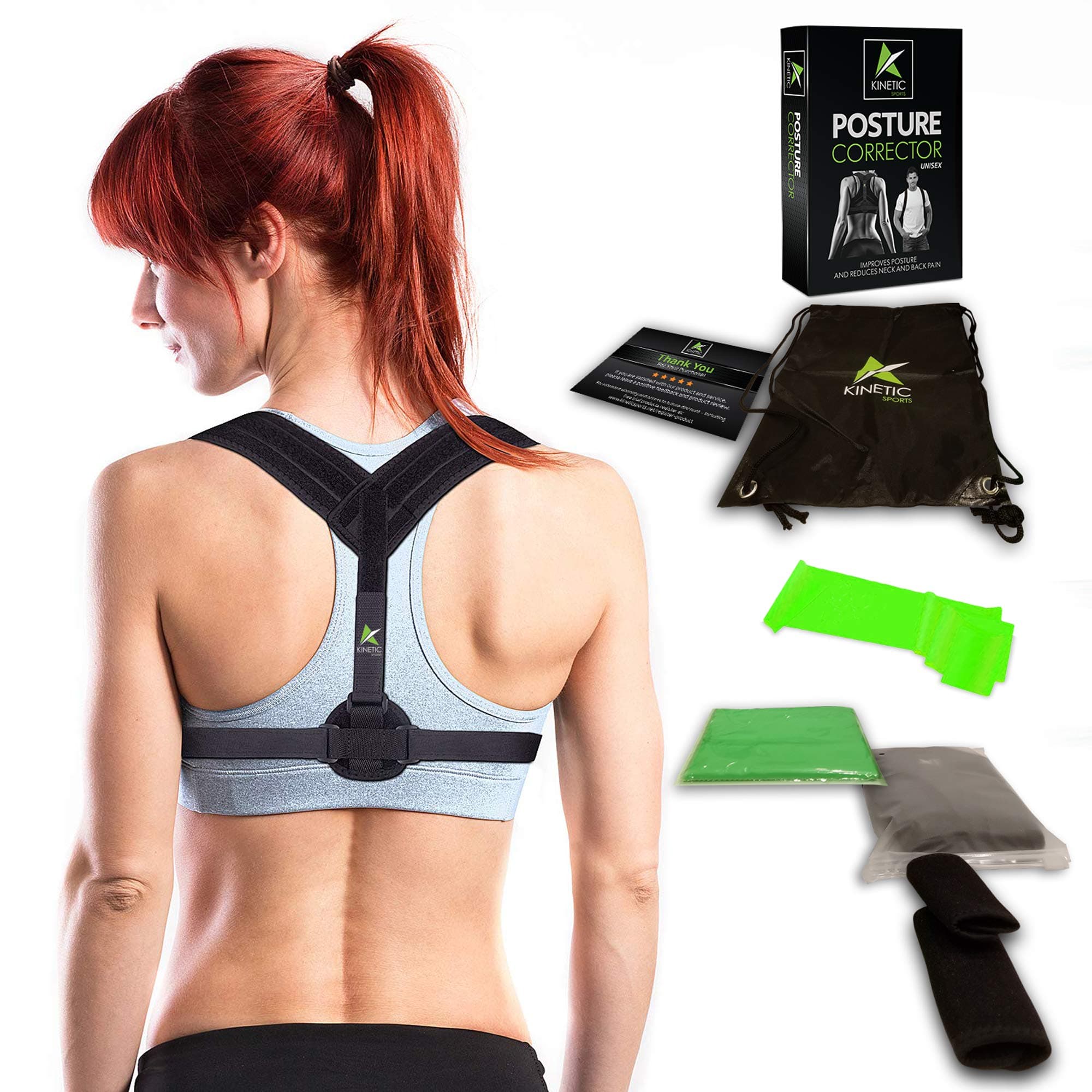 Posture Corrector for Men & Women - Upper Back Brace - Comfortable & Adjustable Back Straightener to Correct Hunching & Slouching - Pain Relief from Neck, Back & Shoulder Provide Clavicle Support