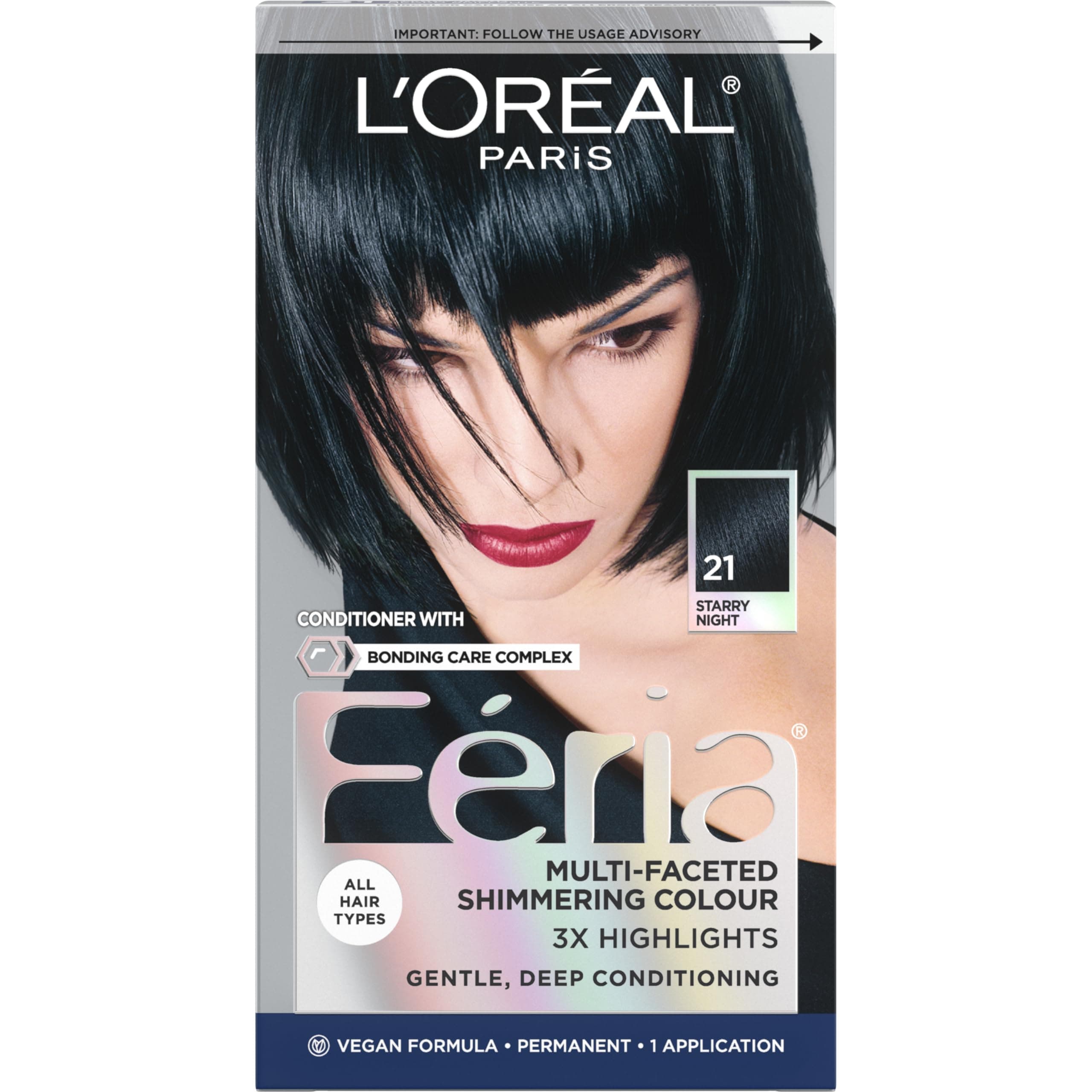 L'Oreal Feria Multi-Faceted Shimmering Colour, Starry Night