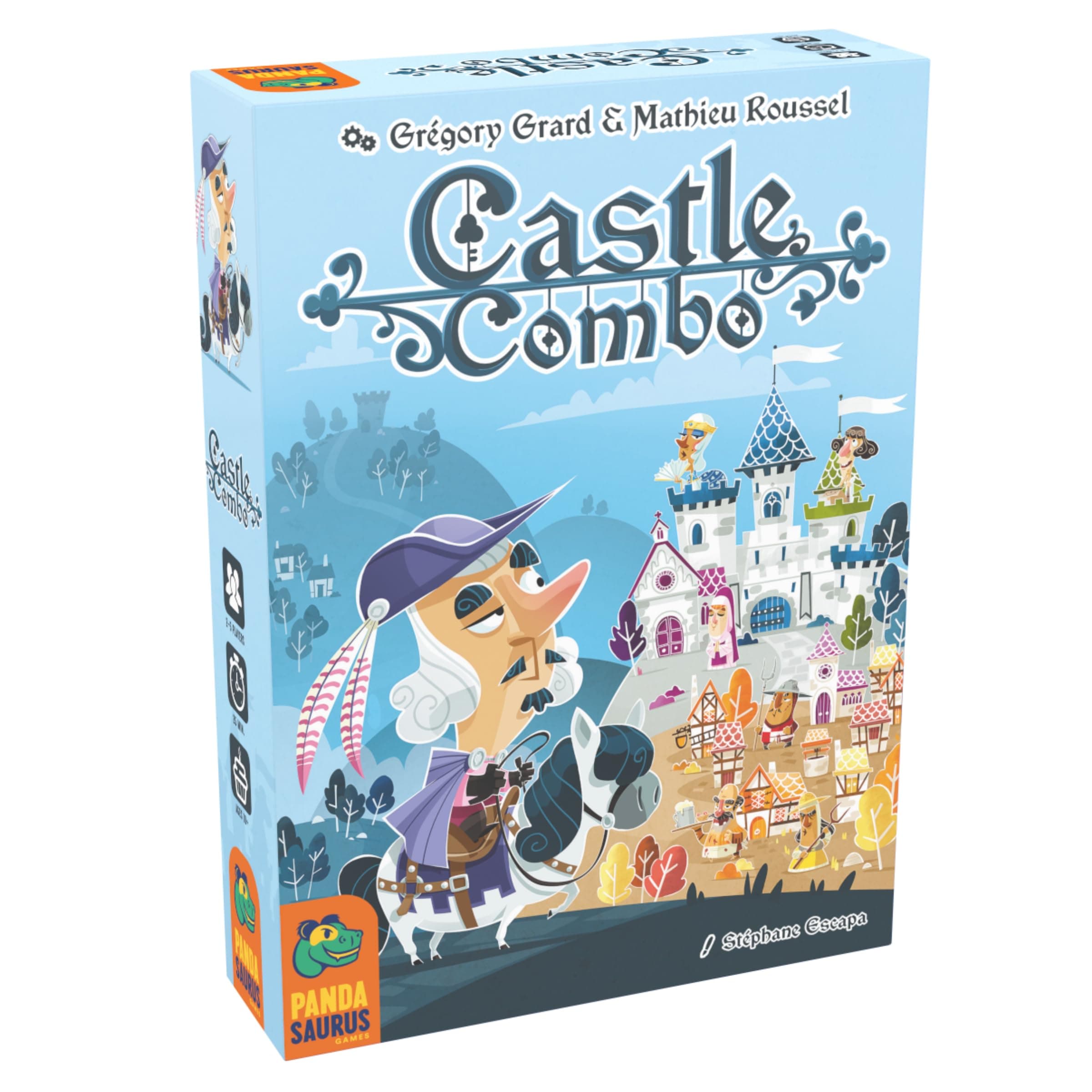 Pandasaurus Games Castle Combo Card Game - Maximize Combos, Strategy Game for Kids & Adults, Ages 10+, 2-5 Players, 20-30 Min Playtime