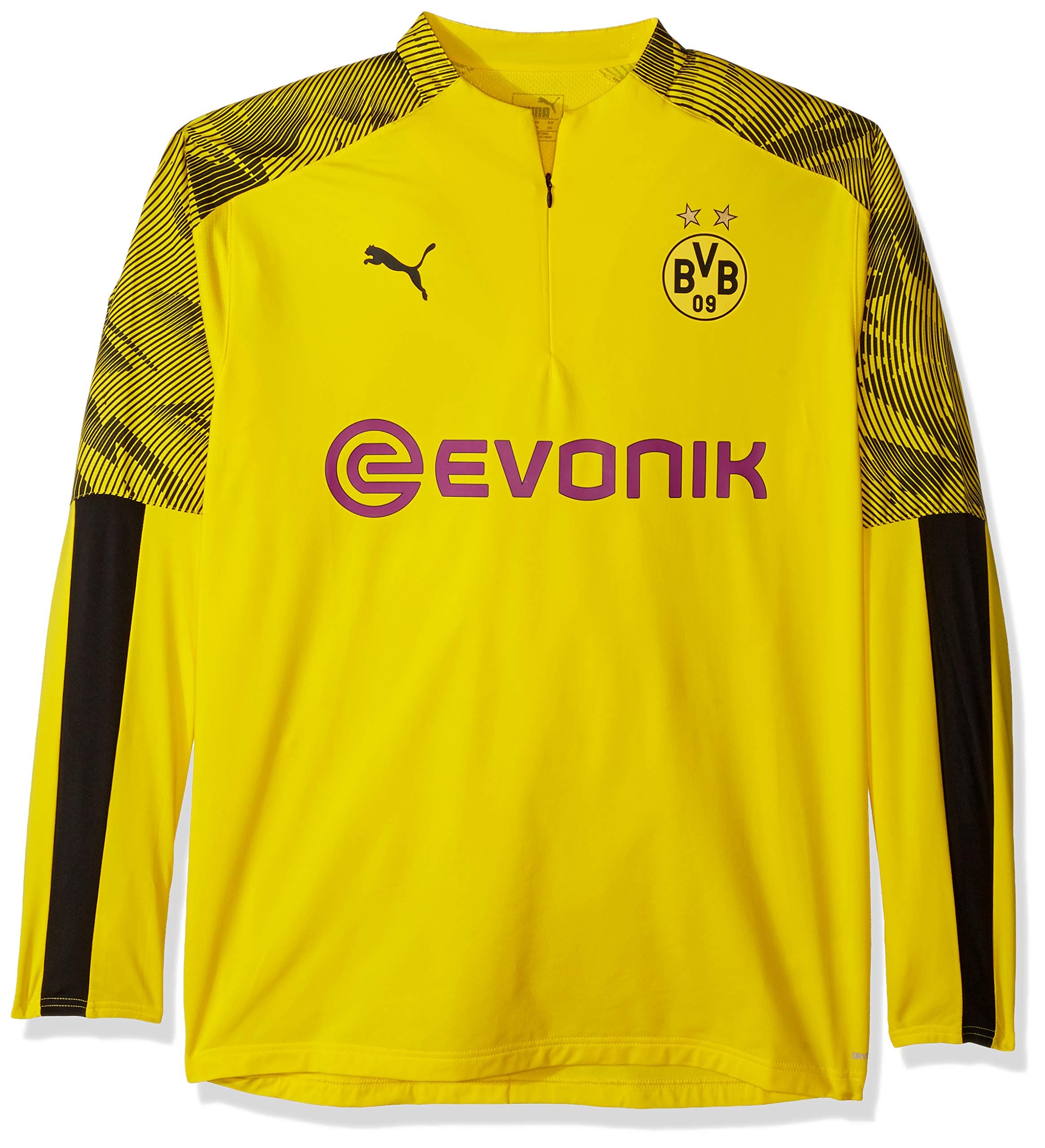 PUMA Men's BVB 1/4 Zip Training Top with Evonik Logo T-Shirt