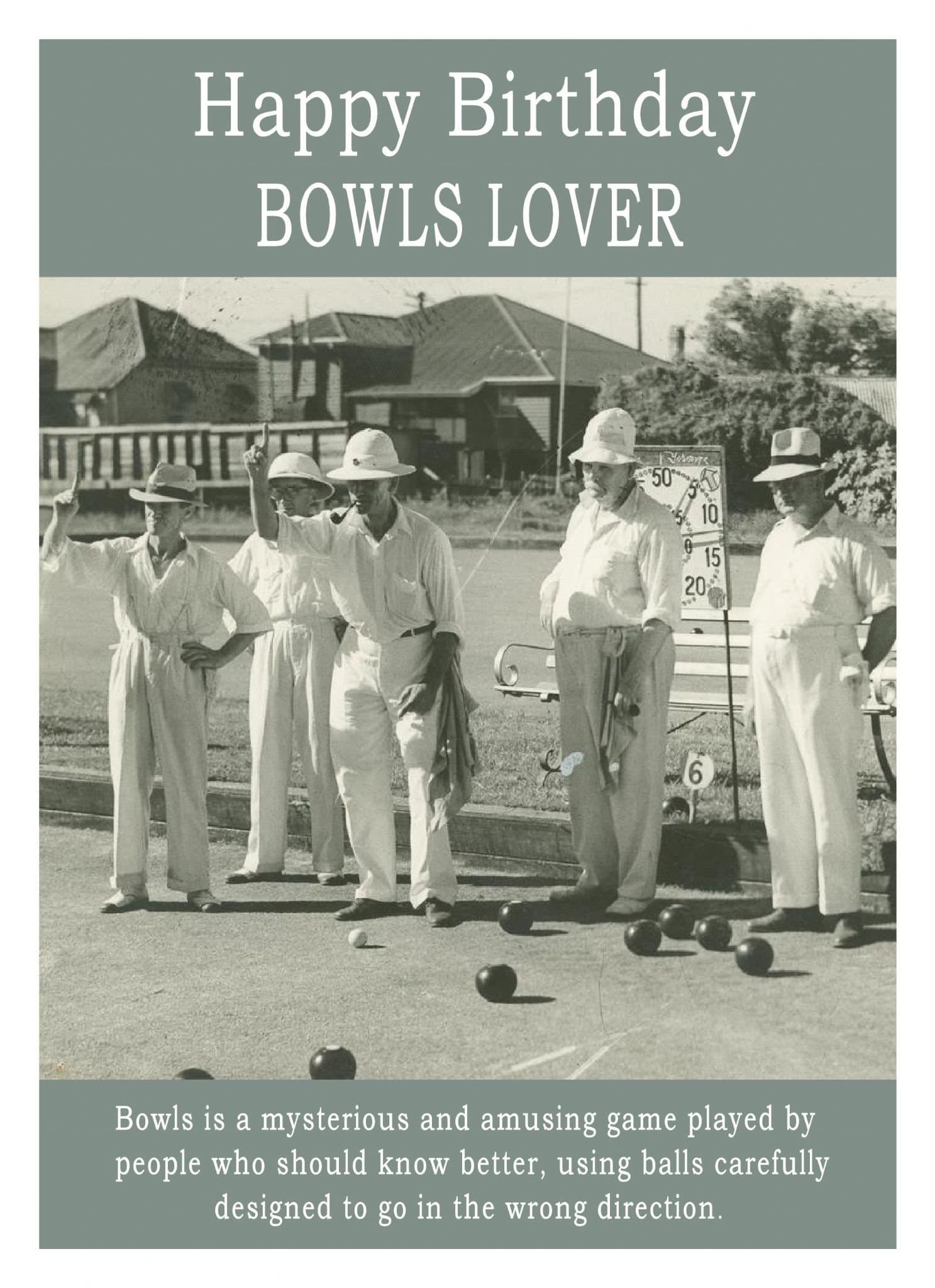 Bowling Happy Birthday Card