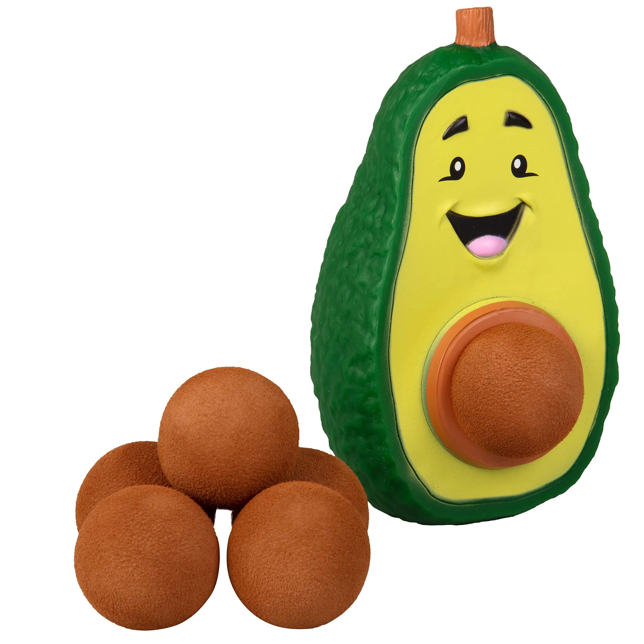 Hog Wild Avocado Ball Popper Toy - Includes 4 Soft Foam Balls - Squeeze to Pop Air Powered Balls Up to 20 Feet - Launcher Safe for Indoor/Outdoor Play - Party Favor Gift for Kids, Girls, Boys Ages 5+