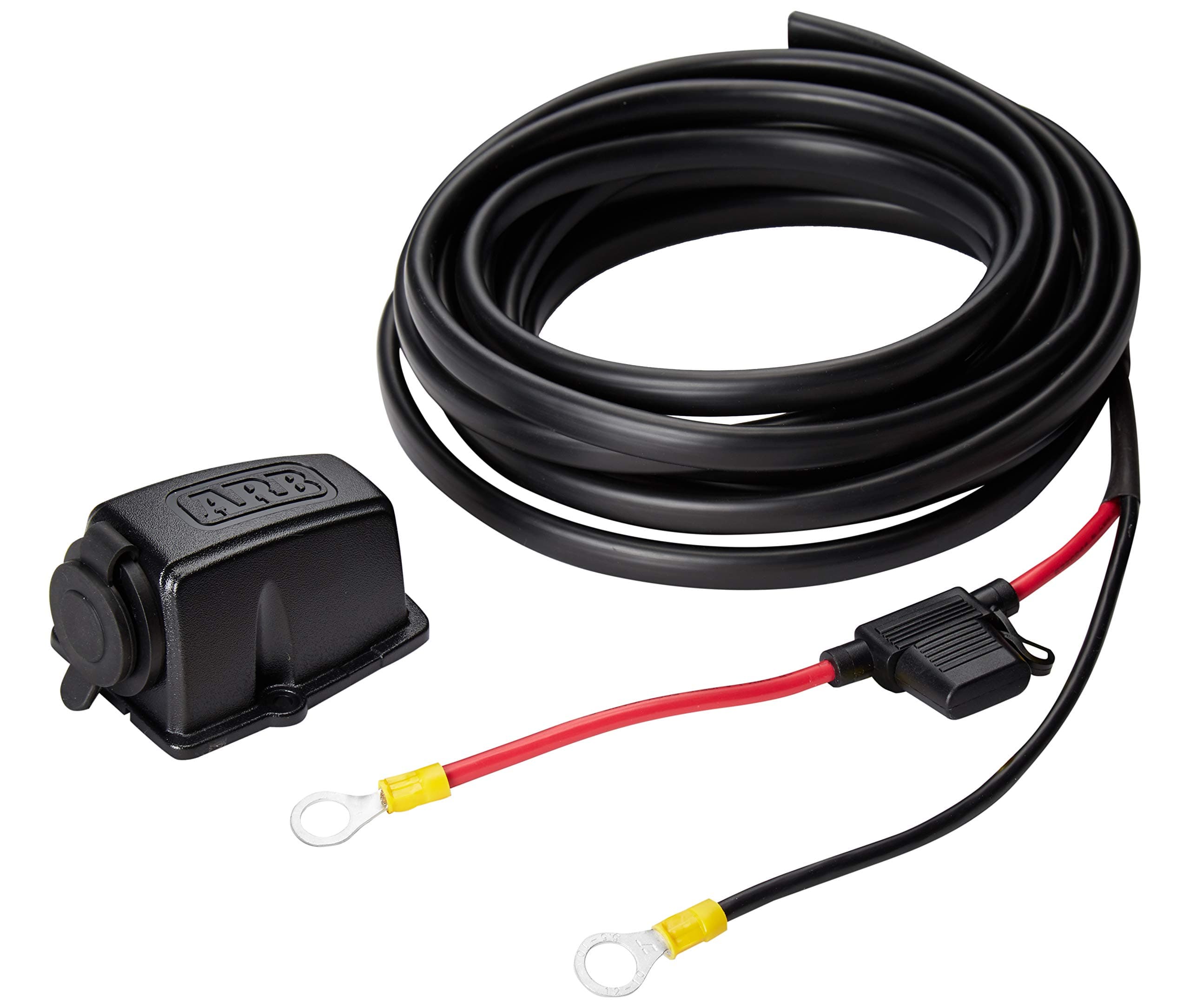 10900027 Fridge Freezer Wiring Kit and Threaded Socket Mount for quick installation onto your battery, compatible with all ARB Fridge Freezers.