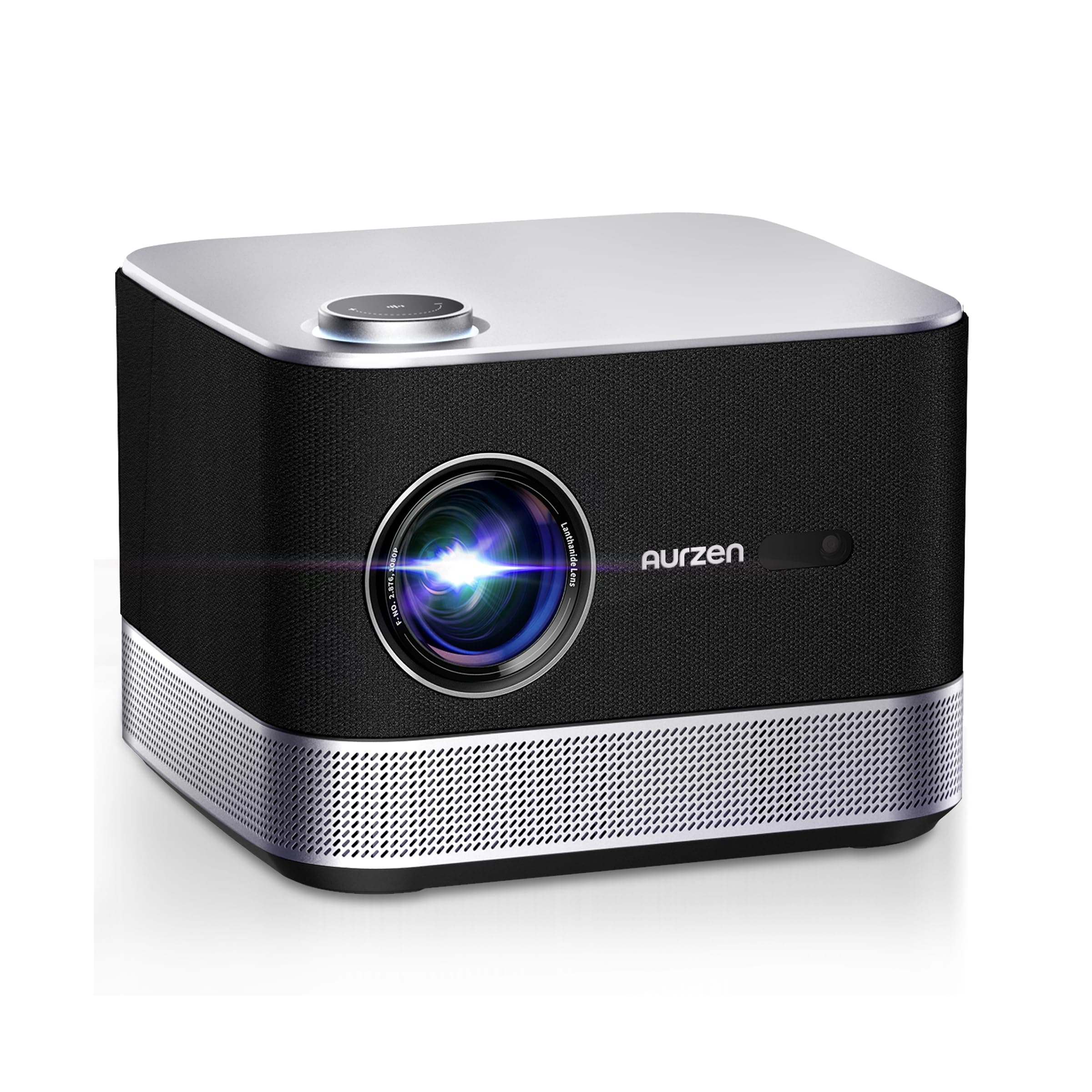 Aurzen All-ln-One Projector 4K Supported, BOOM 3 Smart Projector with WiFi and Bluetooth, 3D Stereo Sound & 36W Speakers, AI Auto Focus & Keystone, Netflix Official 500 ANSI Home Outdoor proyector