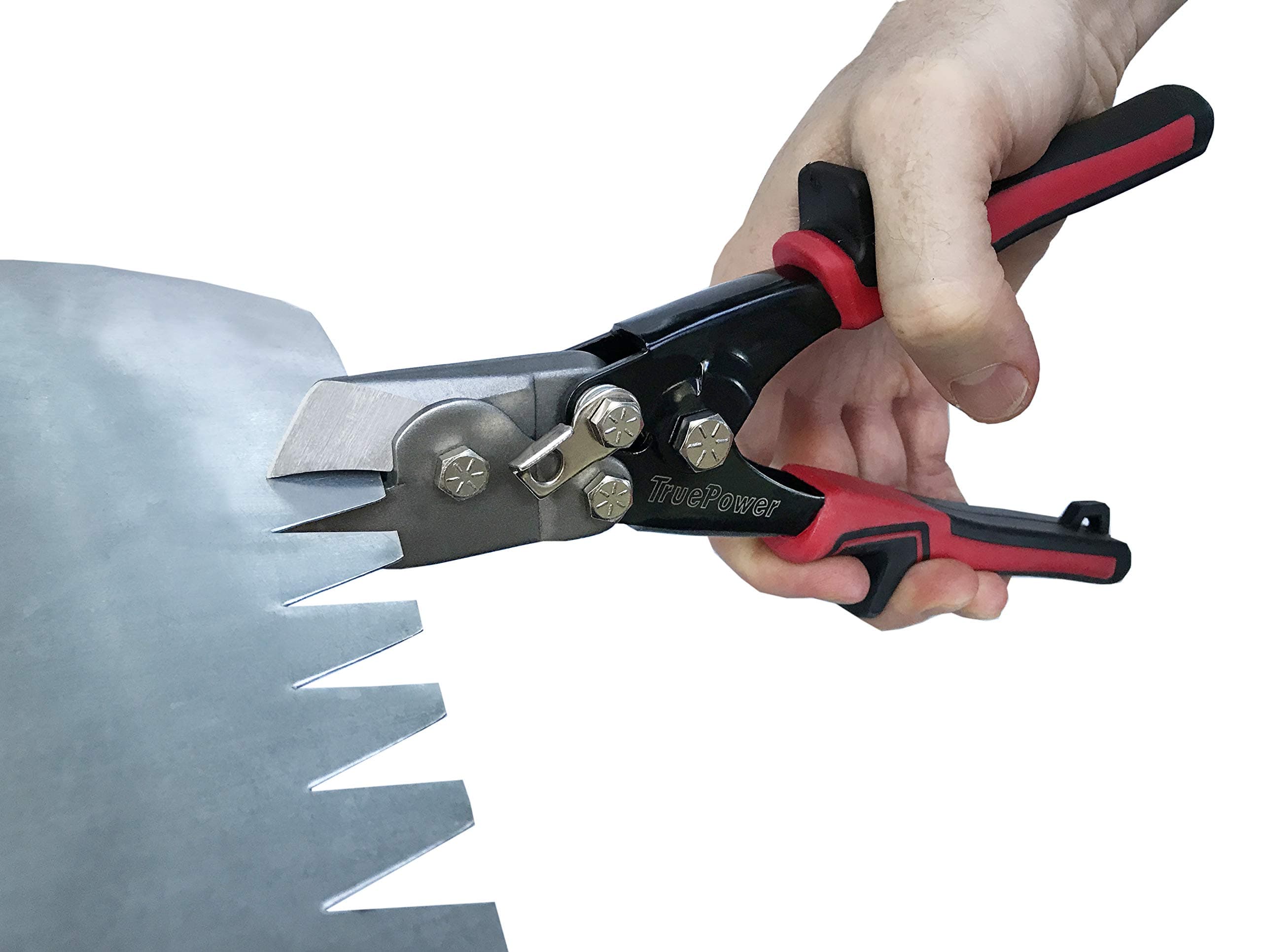 TruePower Duct Notcher Tool, 9 Inch Black/Red