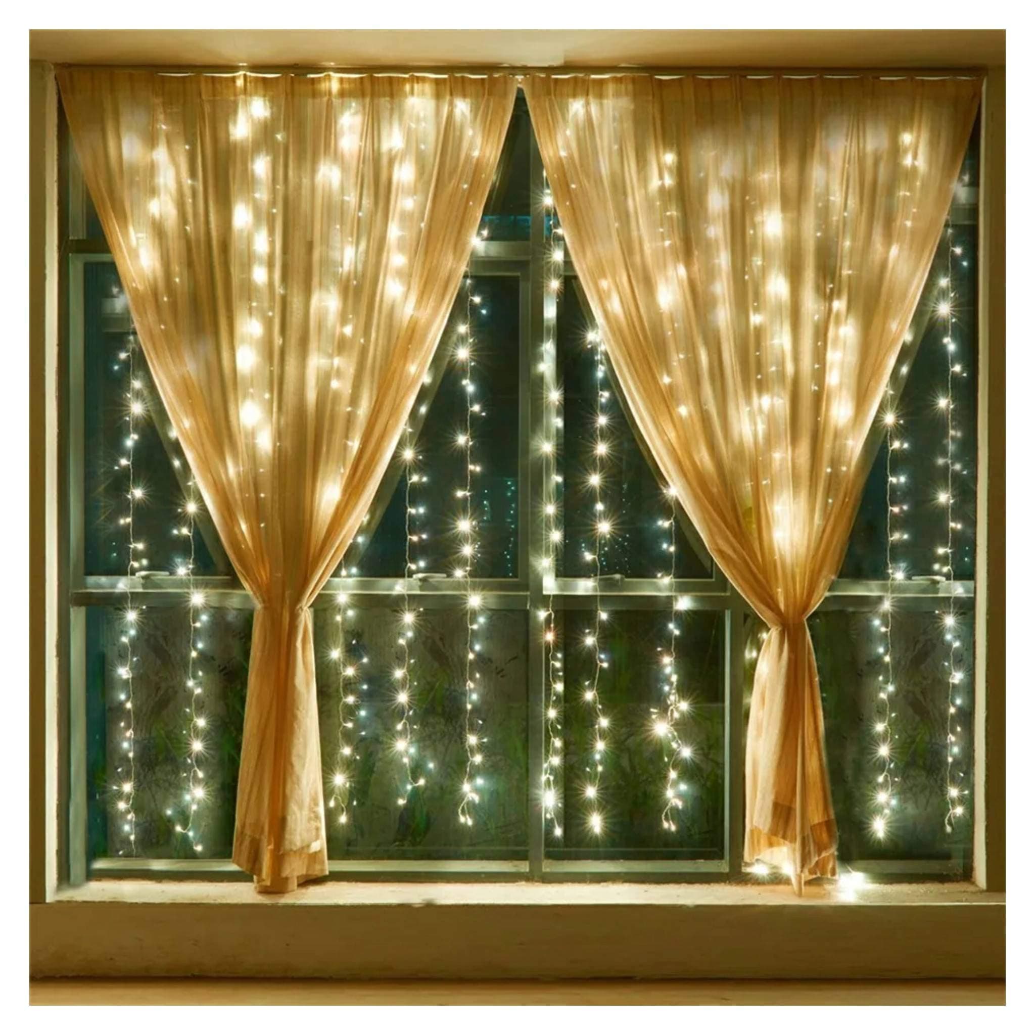 Glimmer Lightings LED Ladi String Light for Home Decoration, Bed Room Decor, Birthday Party, Diwali, Christmas - Warm White, 12 Meters