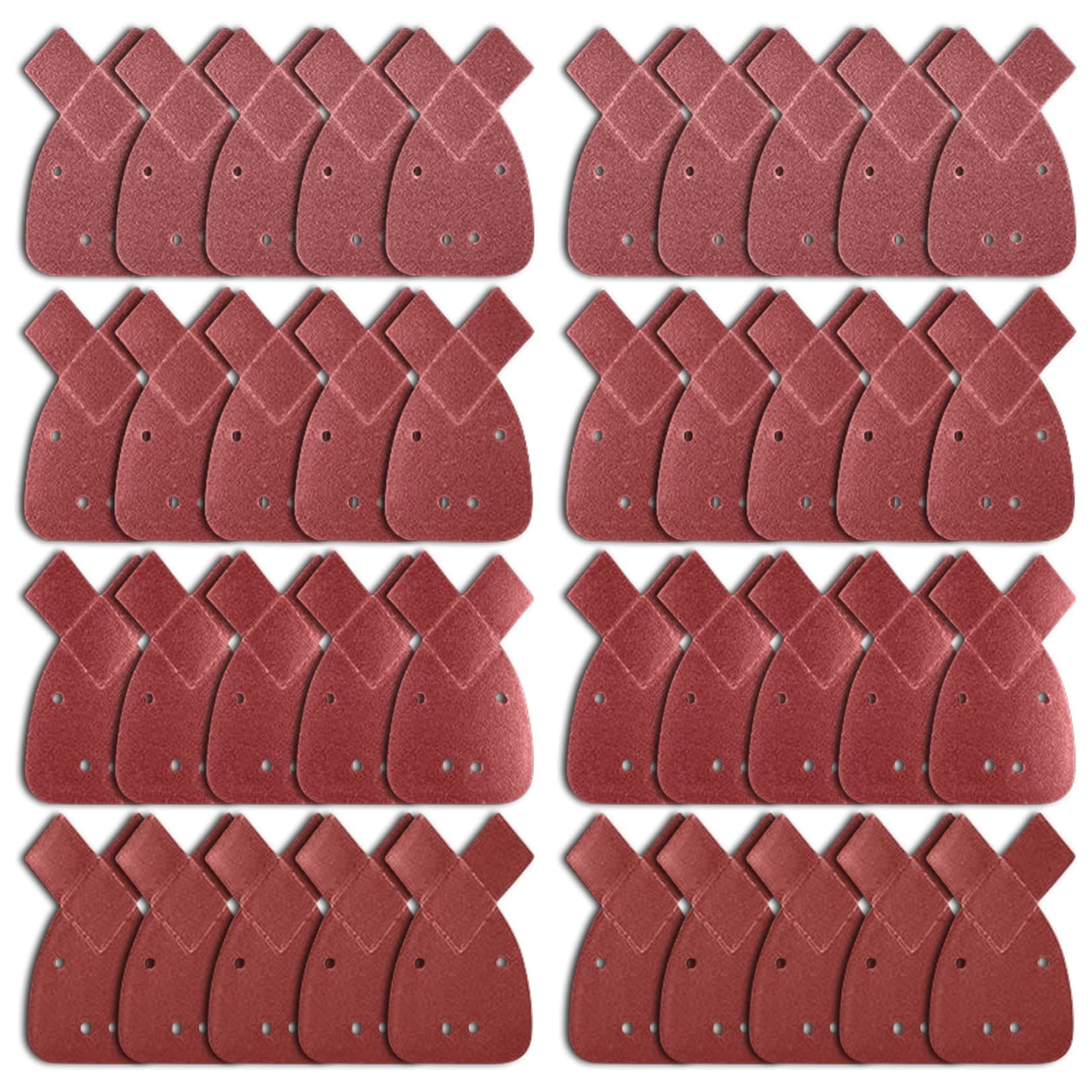 40pcs Black and Decker Mouse Sander Pads,Sanding Pads for Mouse Sander,Mouse Sanding Sheets with Extra 2 Tips for Replacement Assorted 40/60/ 80/120 Grits to Fit Black and Decker Detail Palm Sander