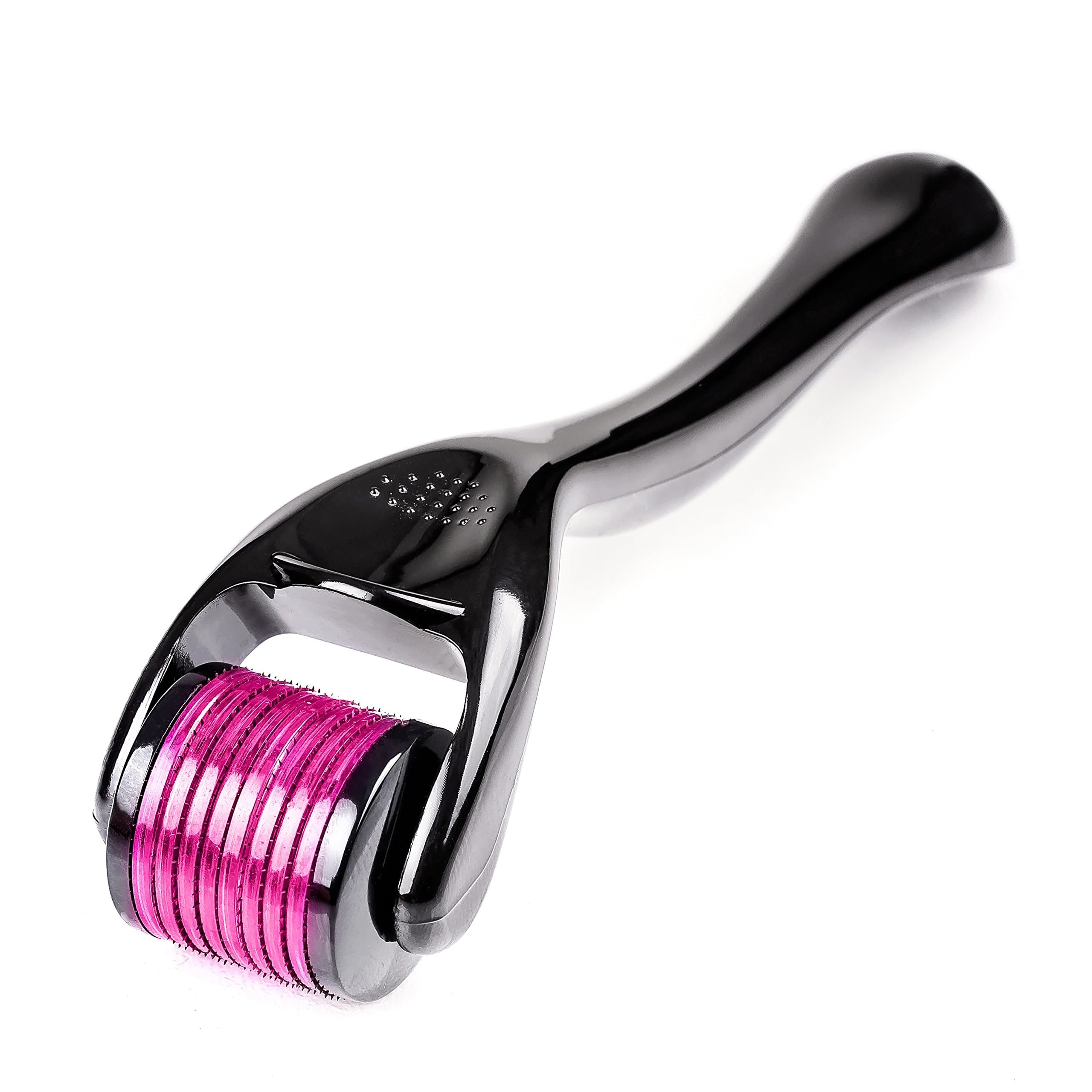 Microneedle Derma Roller - 540 Micro Needle Skin Care System - Ideal to Keep Your Skin Young and Radiant - Titanium for Silky Smooth and Beautiful Skin - Includes Free E-Book - by Sandine (1mm)