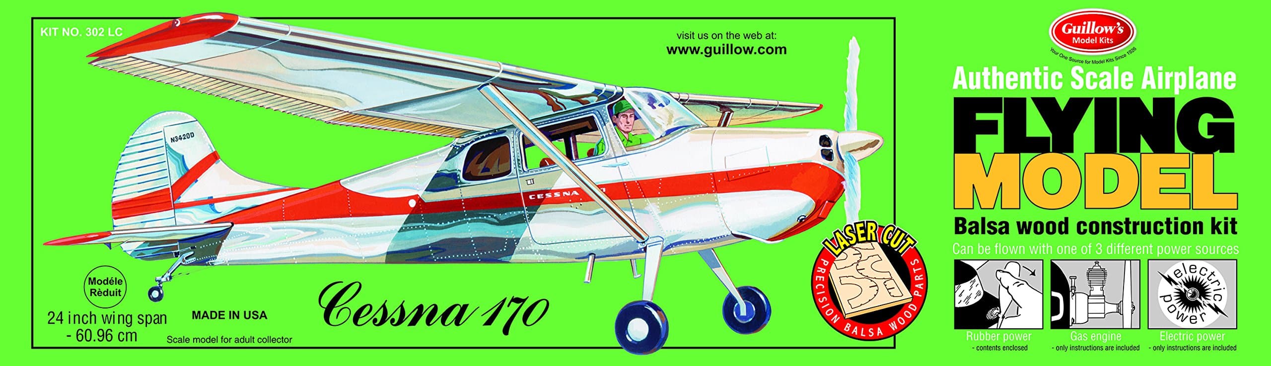 Flat River Group Guillows 1/18 Cessna 170# 302