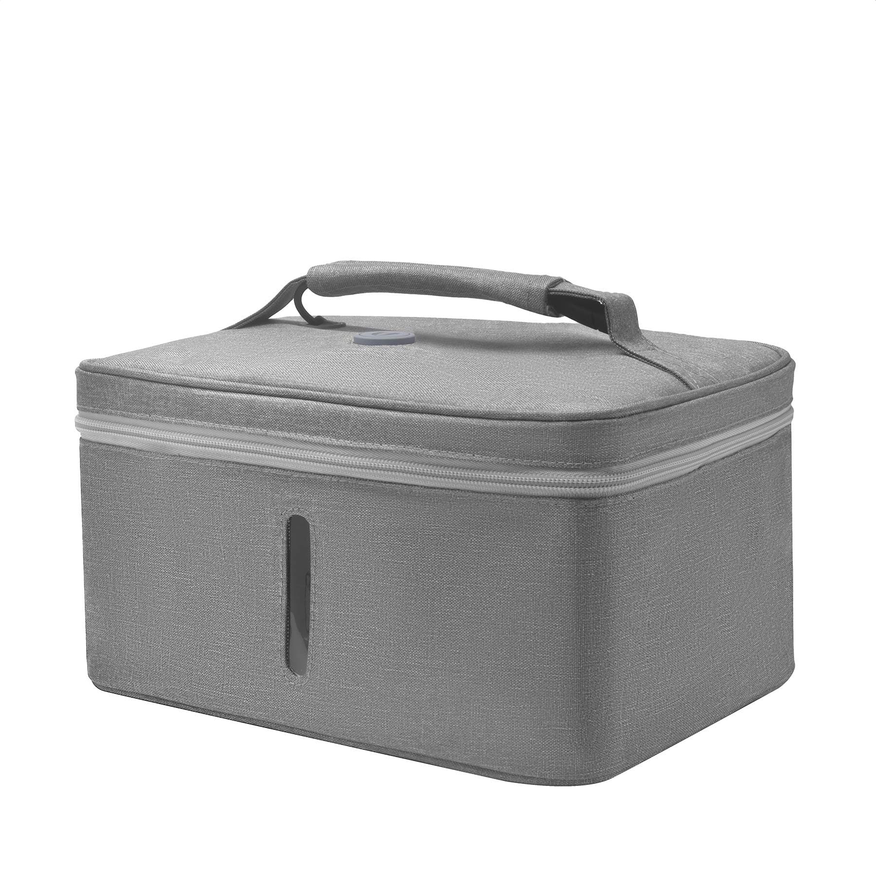 HOPE C+ UVC Light storage Bag Portable with Cell Rechargeable Endurable with UVC LED Light Multipurpose bag, LED 265nm Wavelength (Top 12 x LEDs Gray)