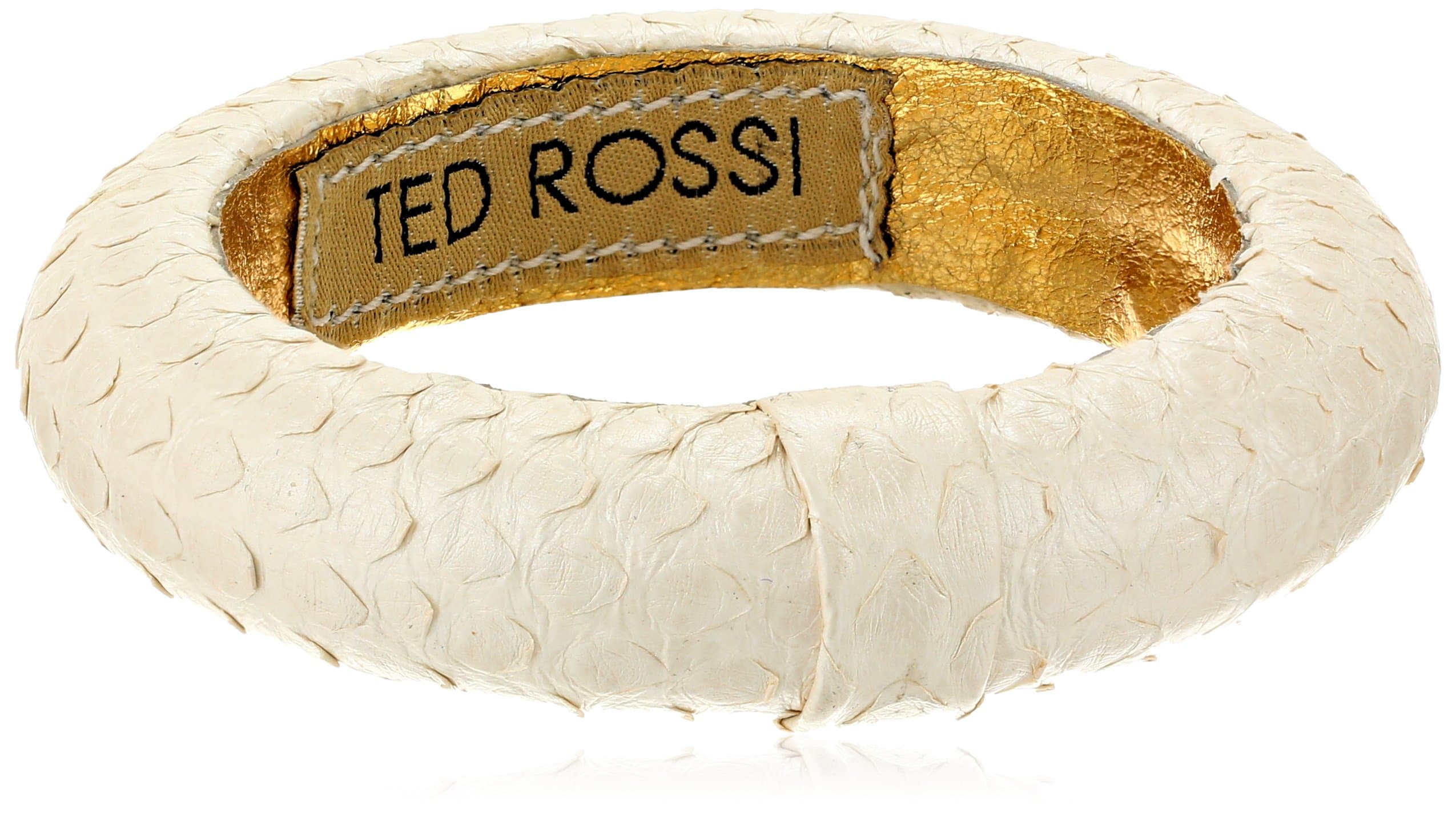 "Sorbet Shine" Small Python Leather Bangle Bracelet