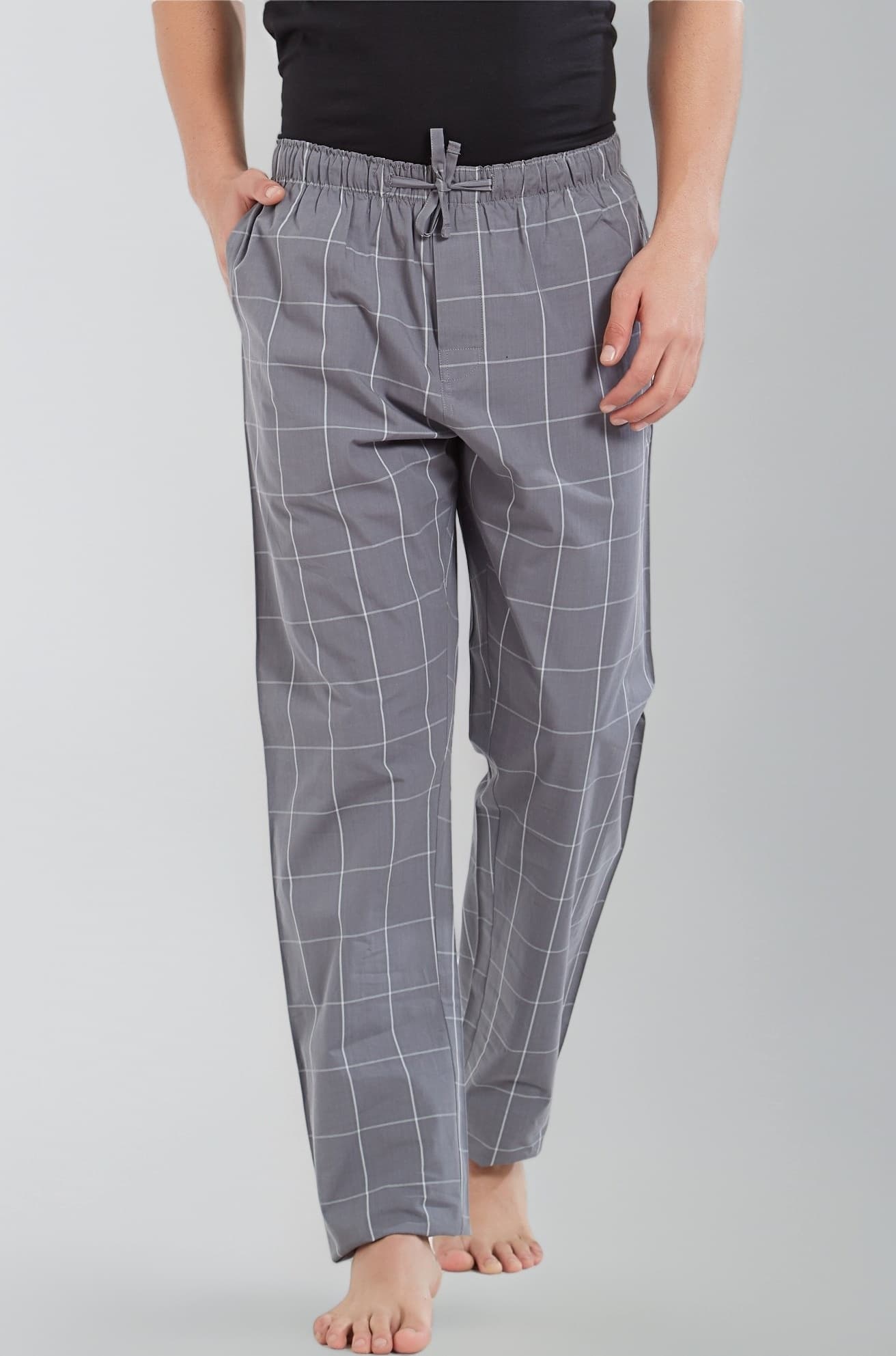 - Men's Checkmate 100% Super Combed Cotton Regular Fit Pyjamas