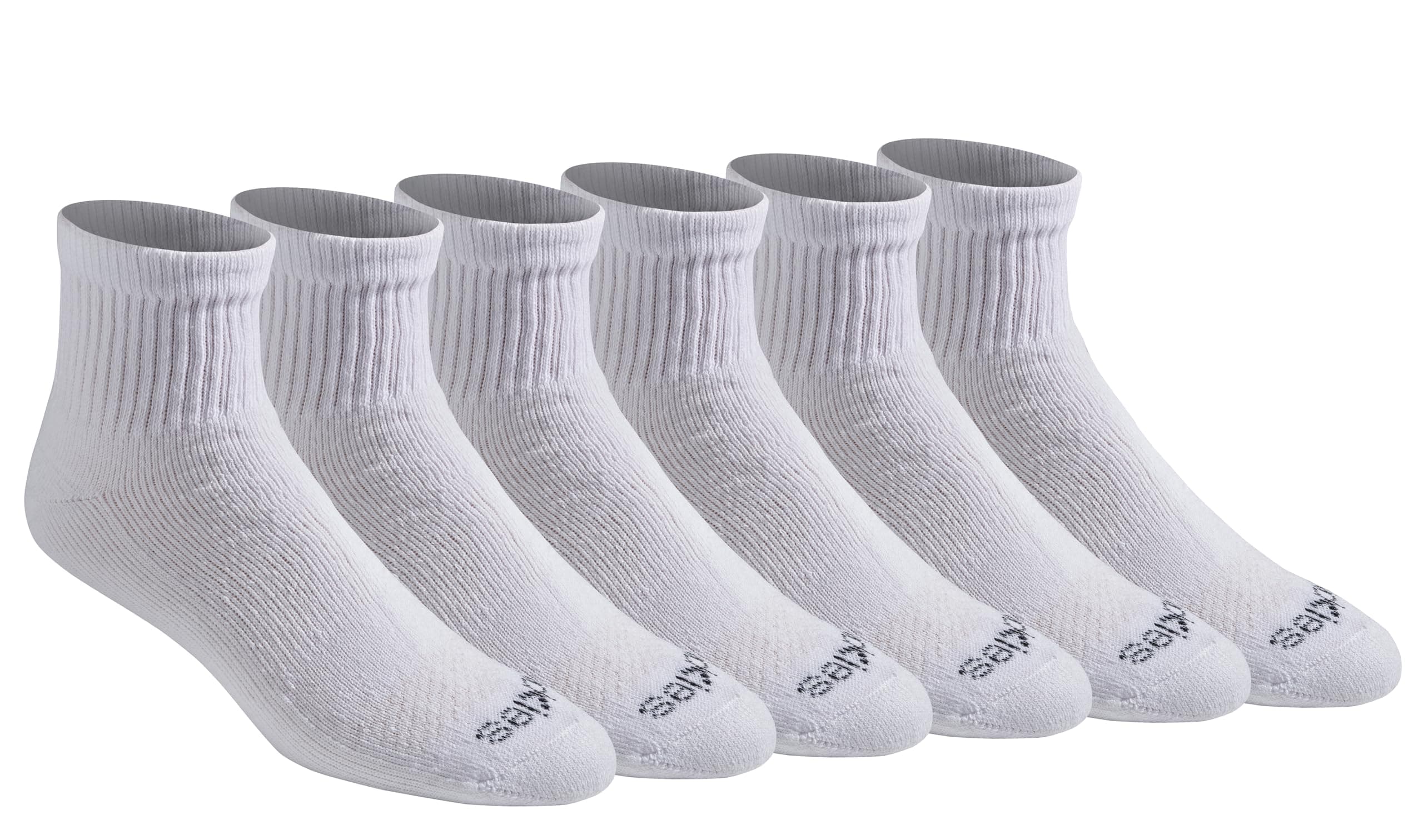 Dickies mens Dri-tech Moisture Control Quarter Socks, Available in M-xxl (6, 12, 18 Pairs) Socks (pack of 6)
