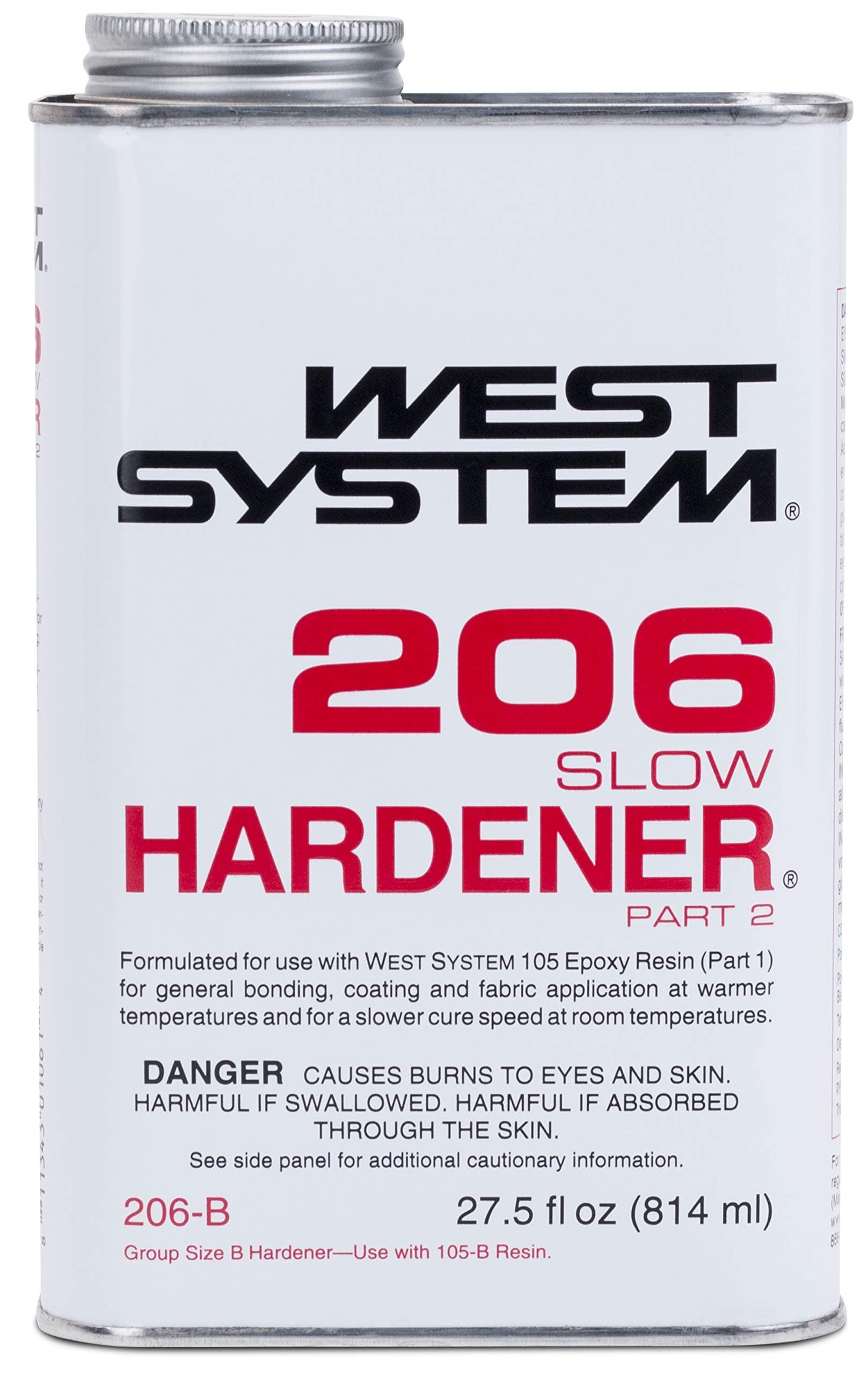 West System 206-B 206B Slow Hardener - .81.4l