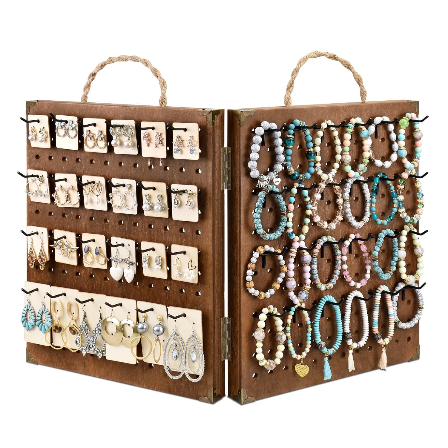 2 Panel Pegboard Jewelry Display