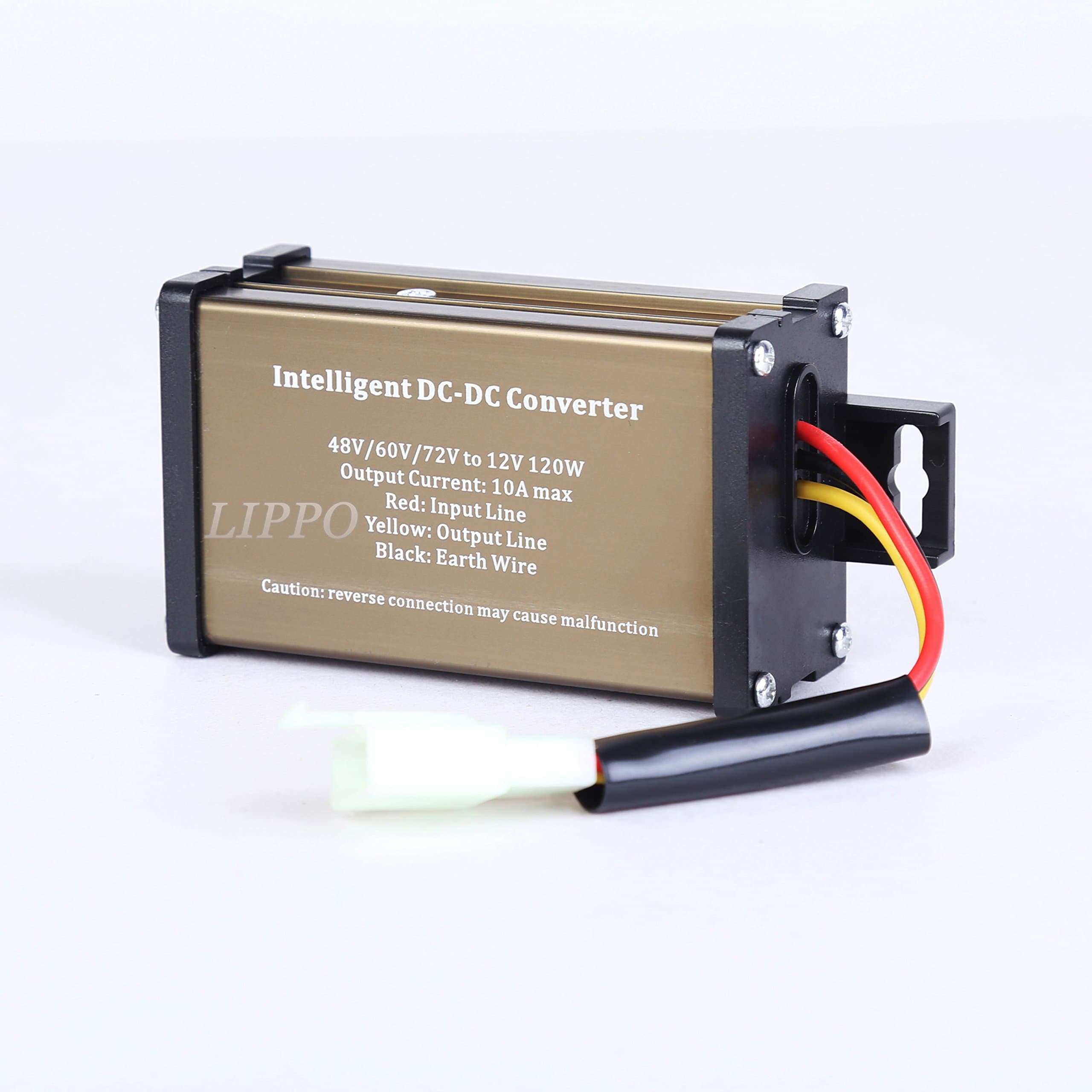 Pro ChaserGolf cart DC-DC 72V 60V 48V Volt Voltage to 12V Step Down Voltage Reducer Regulator 120W 10A