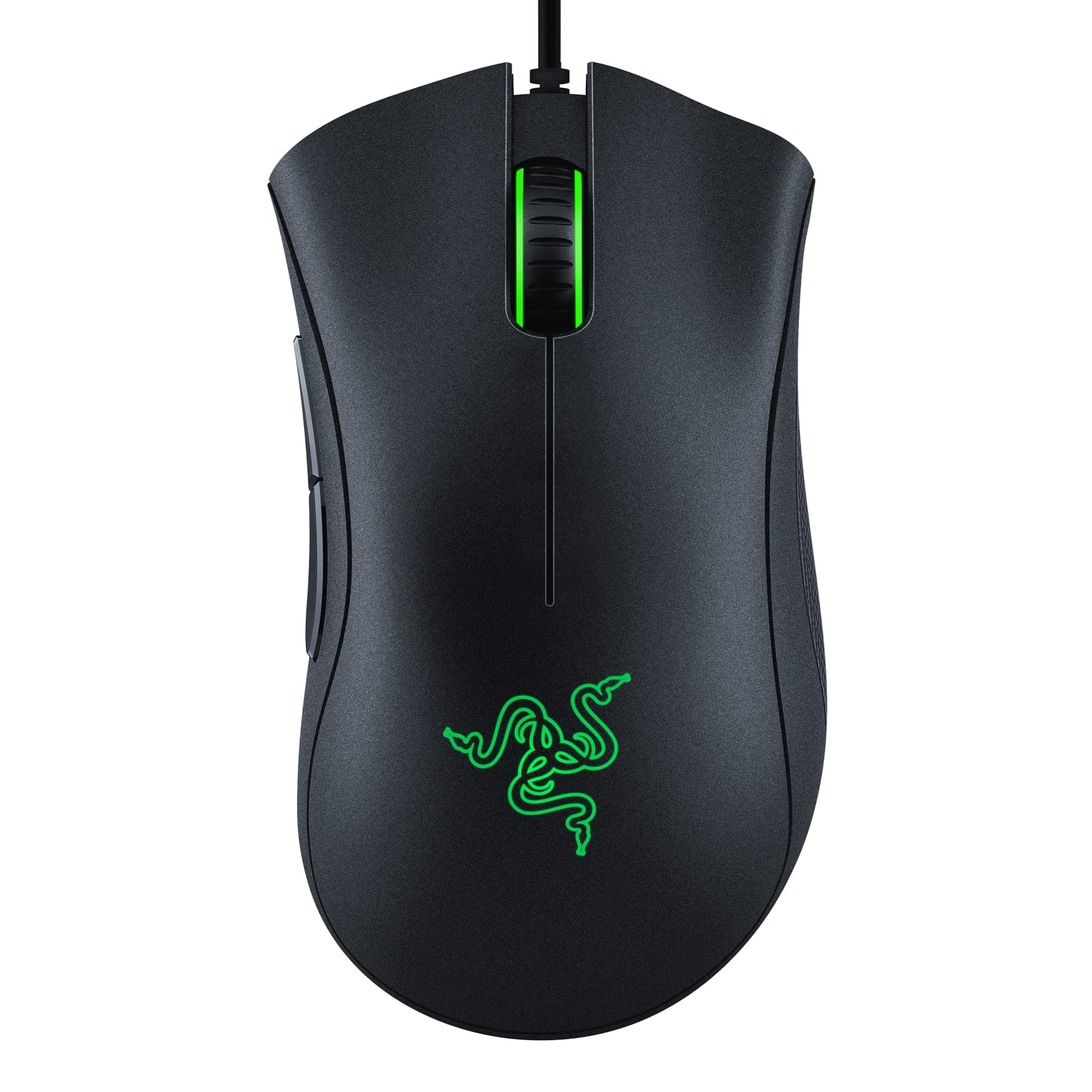 DeathAdder Essential Gaming Mouse: 6400 DPI Optical Sensor - 5 Programmable Buttons - Mechanical Switches - Rubber Side Grips - Classic Black