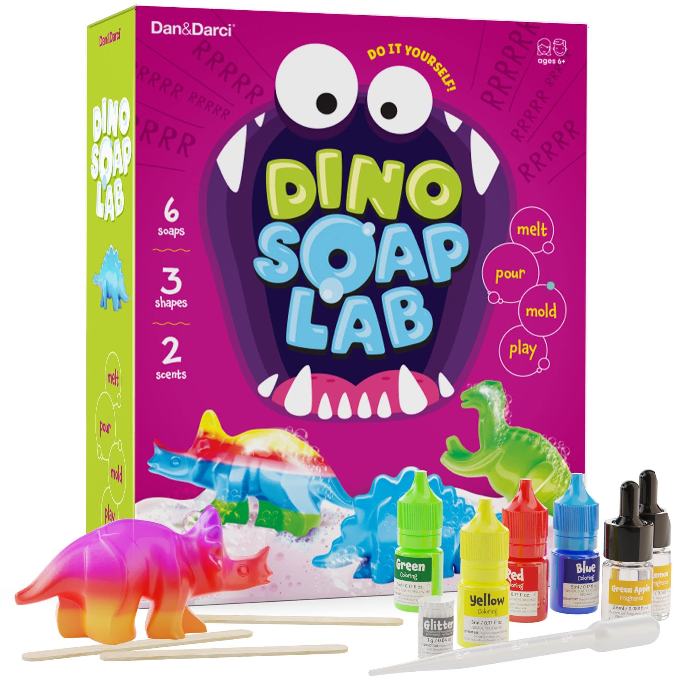 Dan&Darci Dinosaur Soap Making Kit for Kids