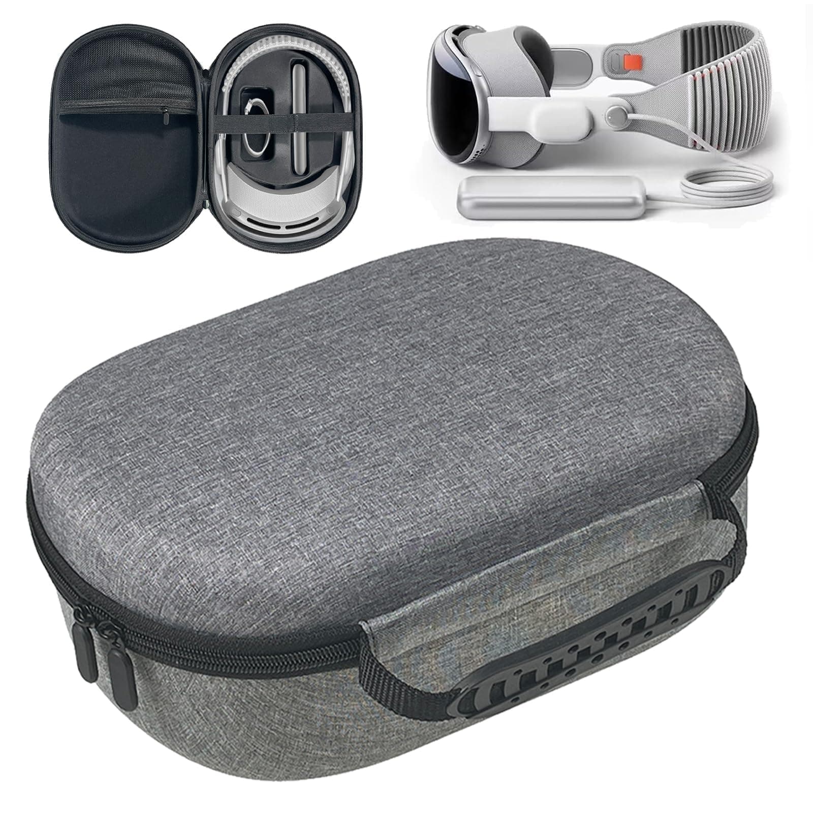 Pretocter Hard Carrying Case Compatible with Vision Pro Waterproof Storage Bag, Full Protective Cover for Vision Pro Hard Shell Pouch, Portable Travel Case for Vision Pro VR Headset Accessories