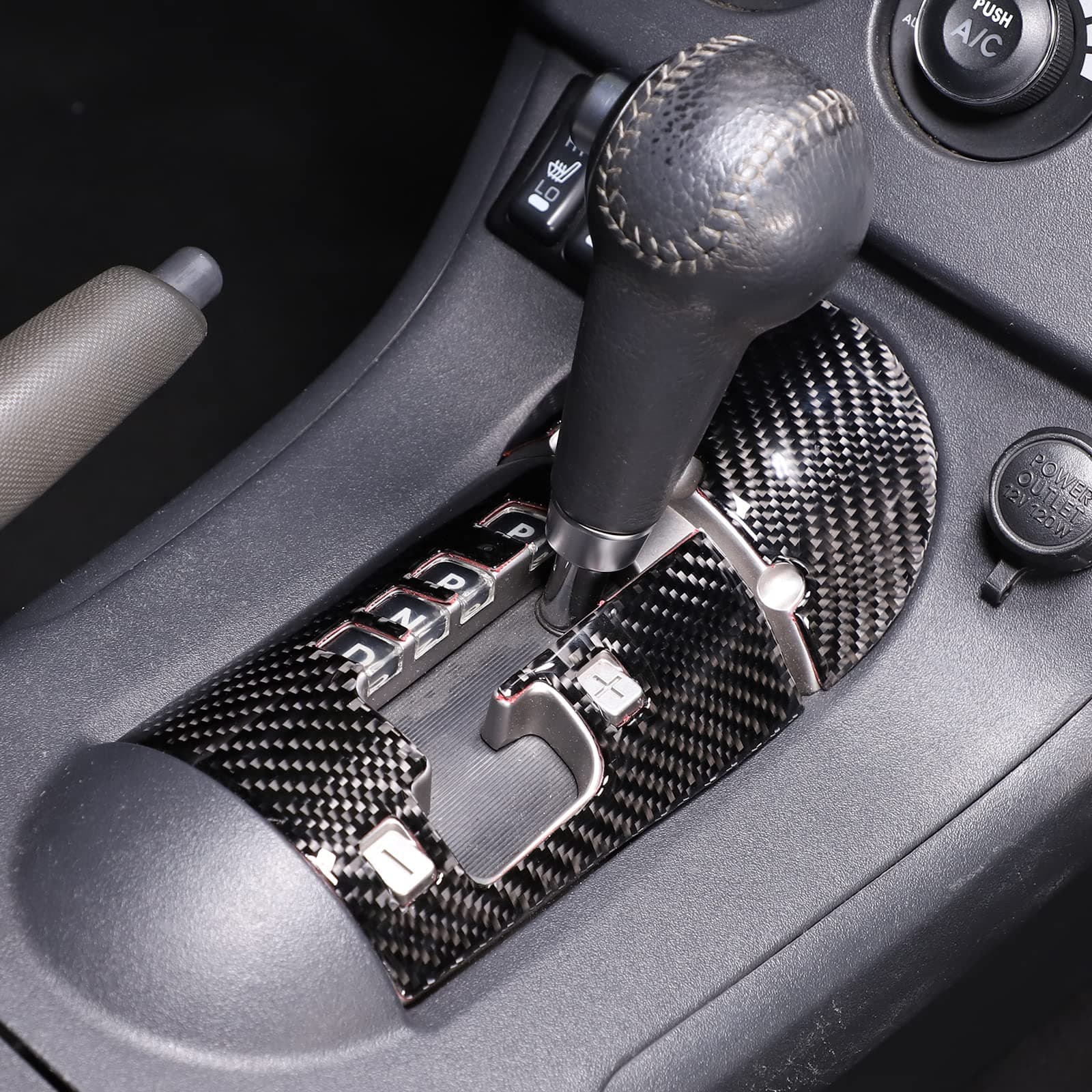 Car Central Control Gear Shift Panel Trim Cover Compatible with Mitsubishi Eclipse 2006-2011 Car Gear Shifter Console Anti-Scratch Panel Frame Decorative Sticker Protection Interior Accessories