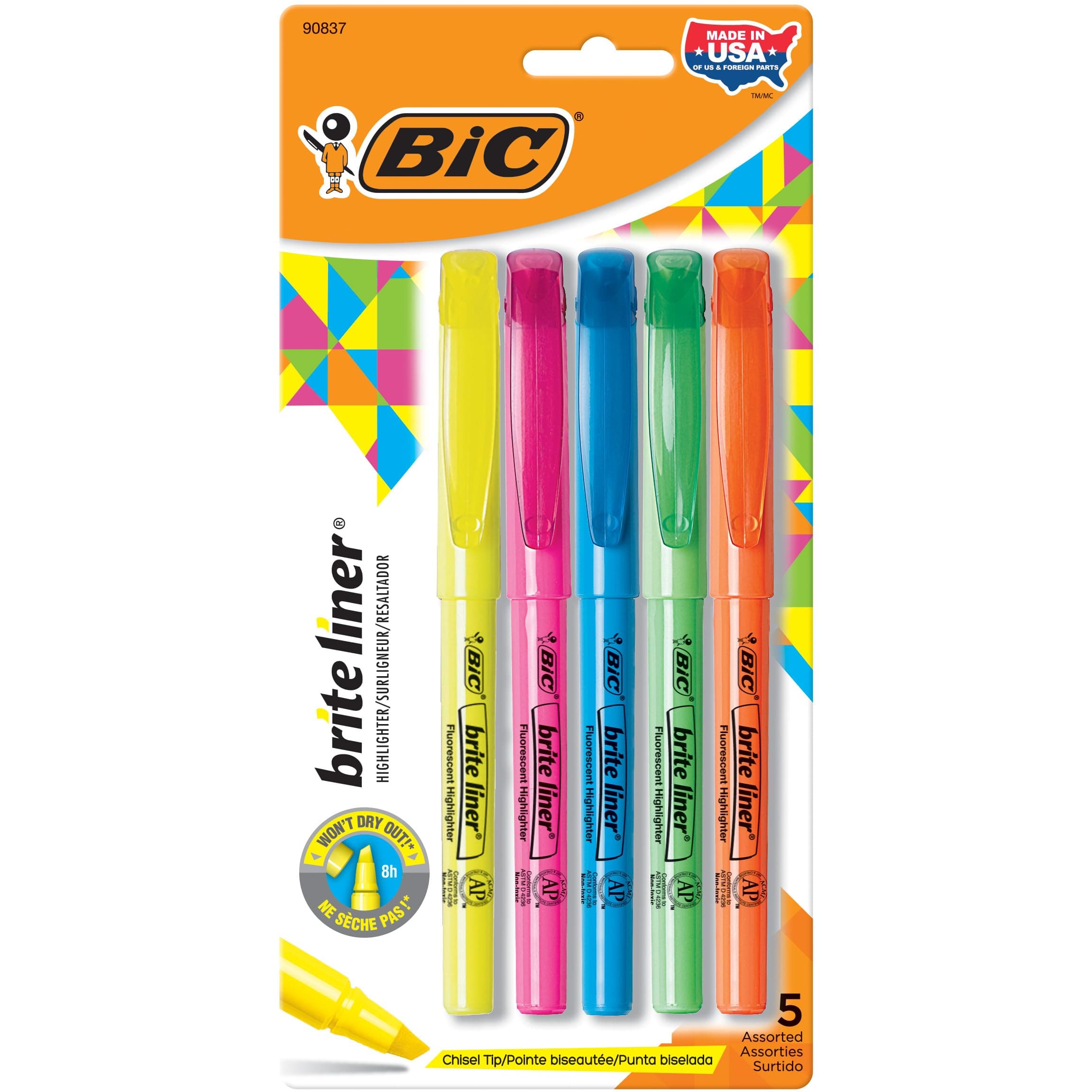 Brite Liner - Pack of 5, Multi Color