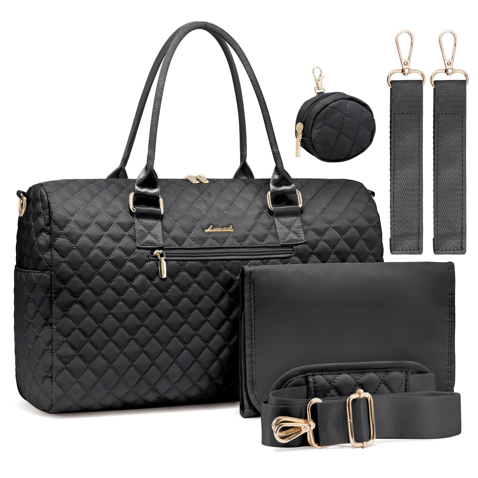 LOVEVOOK Diaper Bag Tote 5Pcs Set