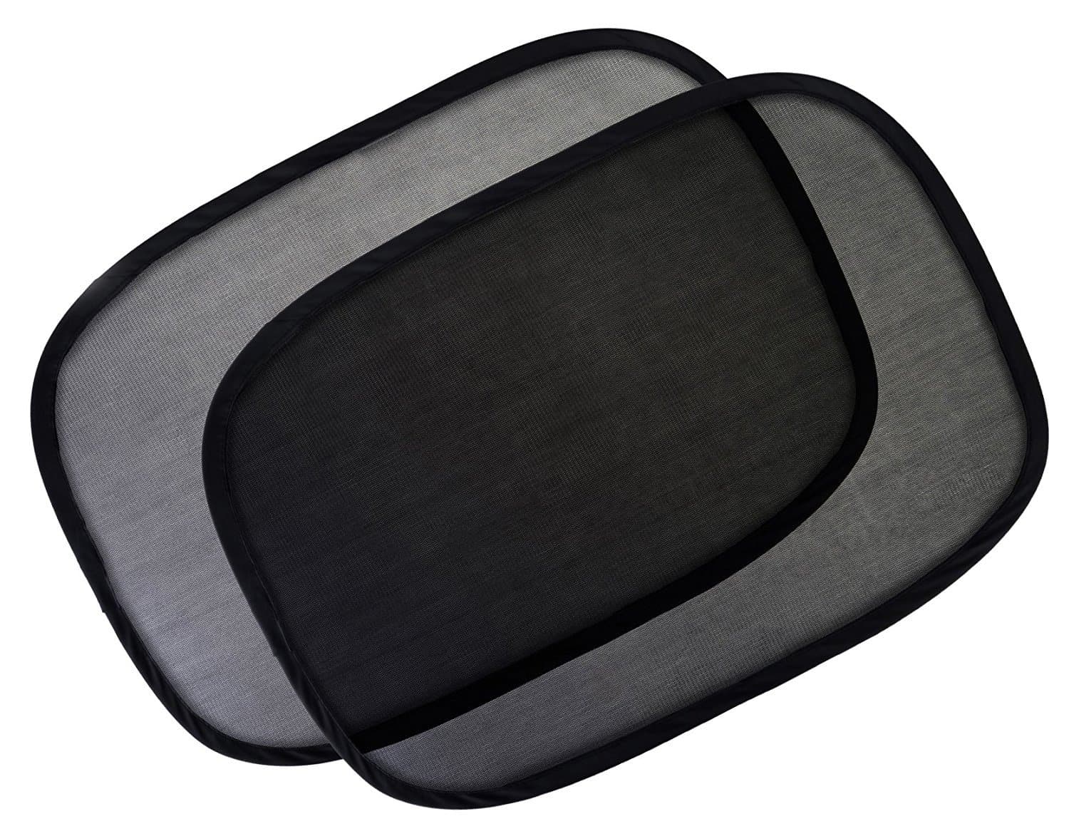 Car shape folding left and right car window shade car windshield windshield mask (black)
