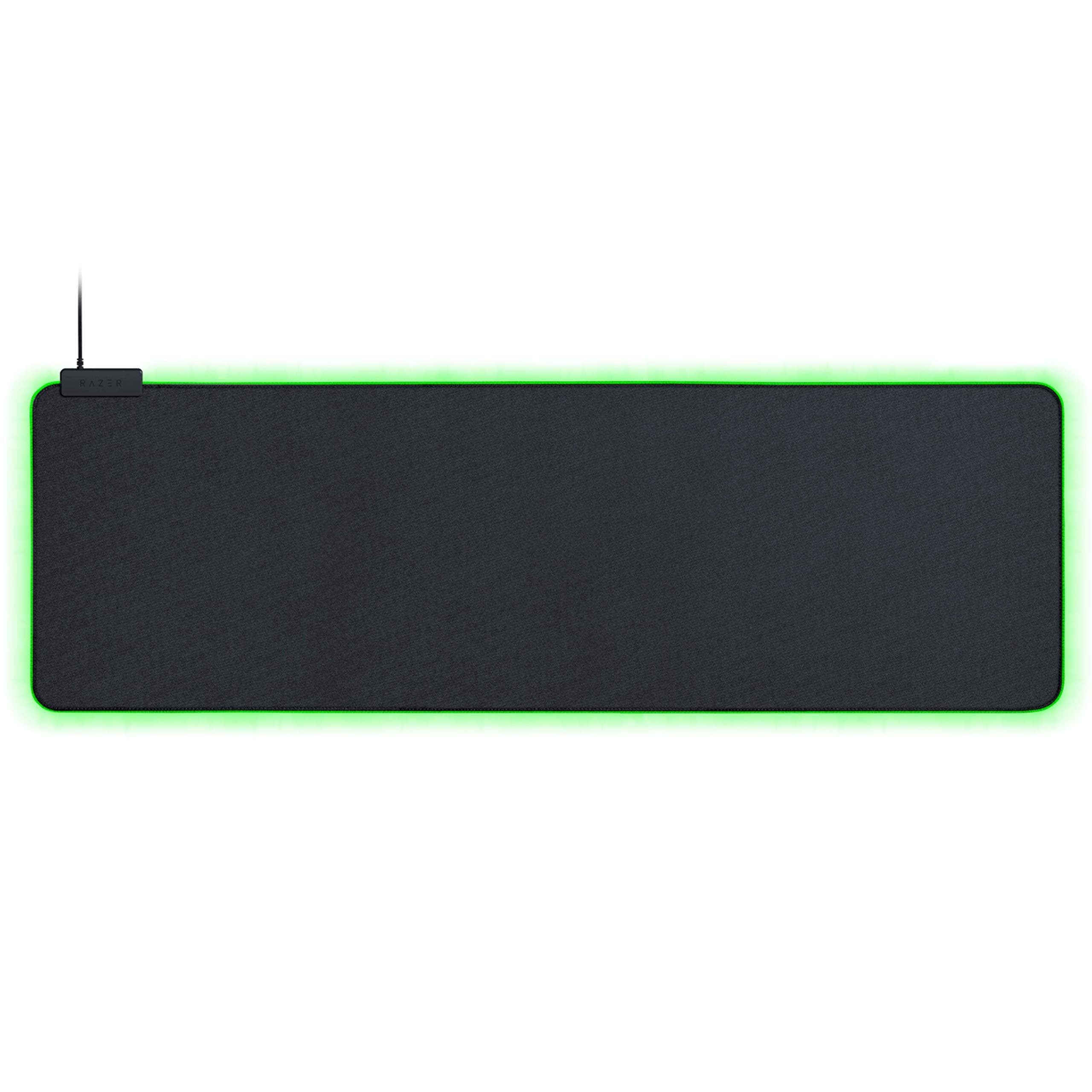 Razer Goliathus Extended Chroma Gaming Mousepad: Customizable RGB Lighting - Soft, Cloth Material Balanced Control & Speed Non-Slip Rubber Base Classic Black