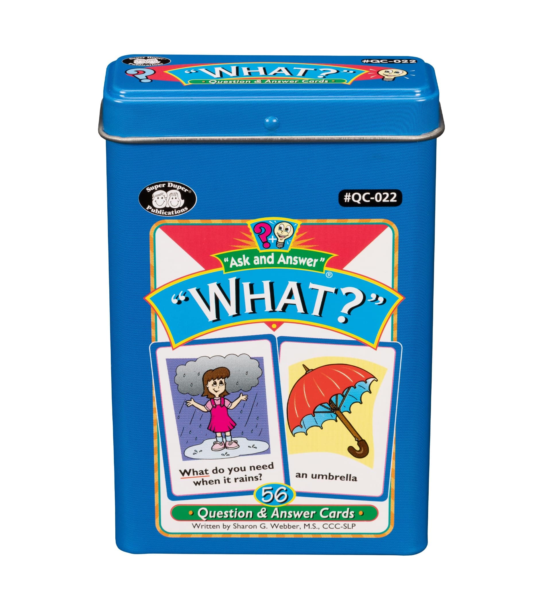 Super Duper Publications | Ask and Answer® What Questions Flash Card Deck | Educational Learning Resource for Children