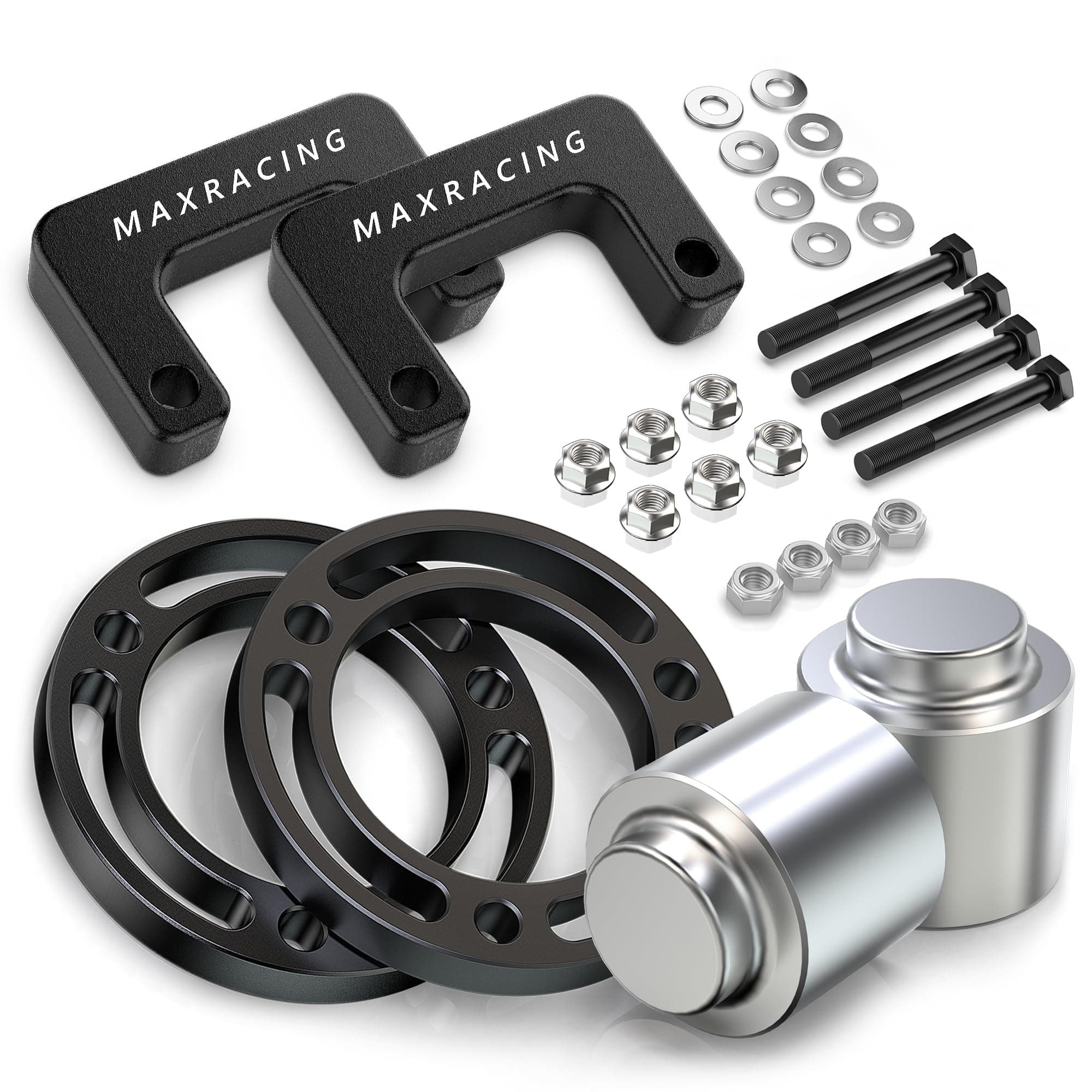Maxracing 3.5" Front + 3" Rear Leveling Lift Kit Compatible with 2007-2020 Chevy Tahoe | 2007-2020 Chevy Suburban 1500 | 2007-2013 Chevy Avalanche 1500 | 2000-2020 GMC Yukon 1500 4WD/2WD