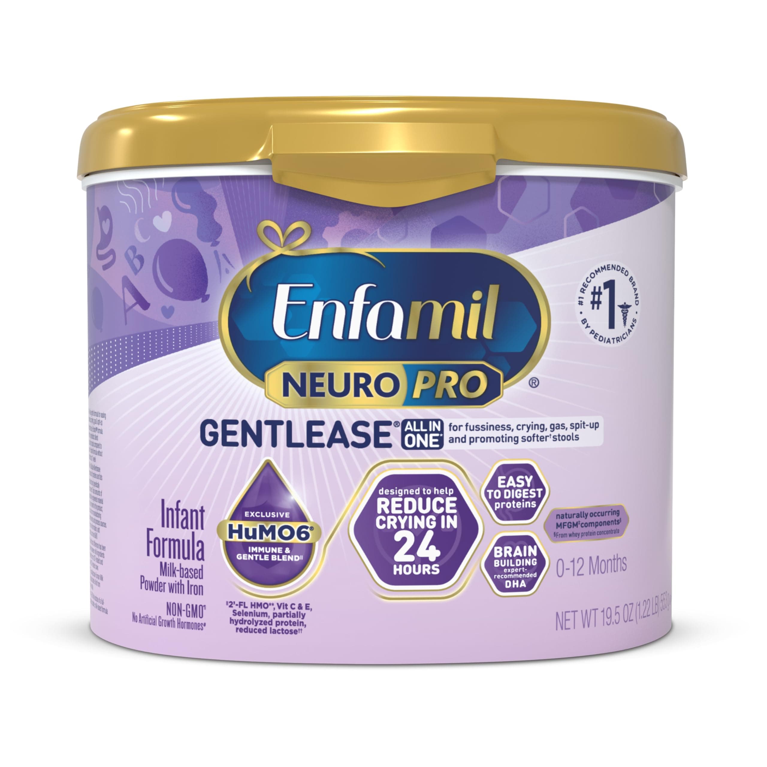 Enfamil NeuroPro Gentlease Baby Formula, Brain and Immune Support with DHA, C...