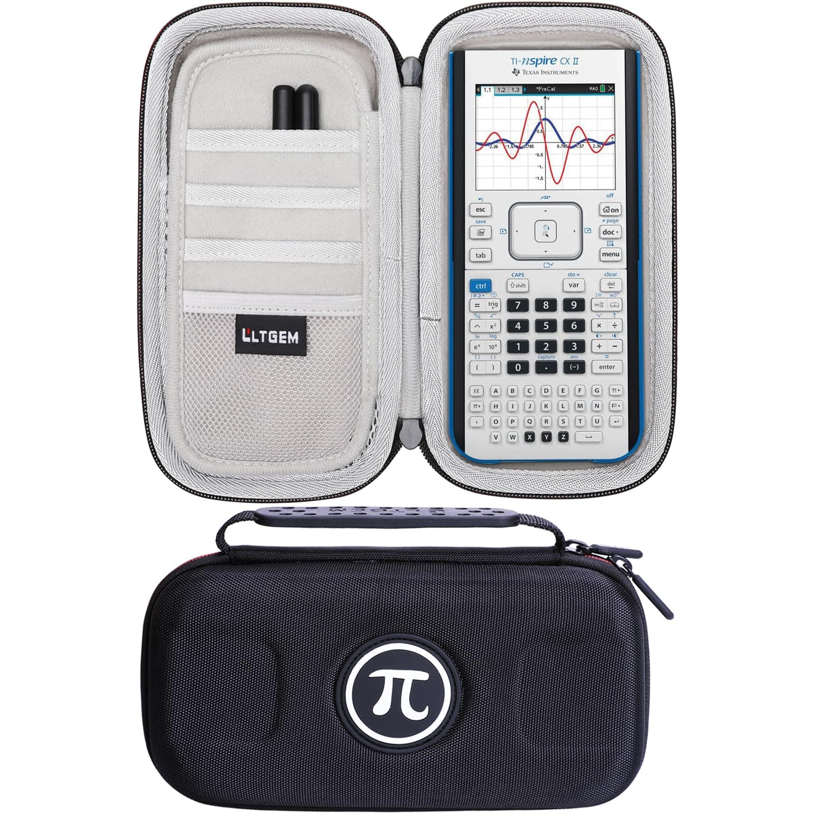 LTGEM Case for Texas Instruments TI-Nspire CX/CX II/TI-83/TI-83 Plus/TI-84/TI-84 Plus/TI-84 Plus CE/TI-85 / TI-86/TI-89 Titanium Color Graphing Calculator (PC/Mac)